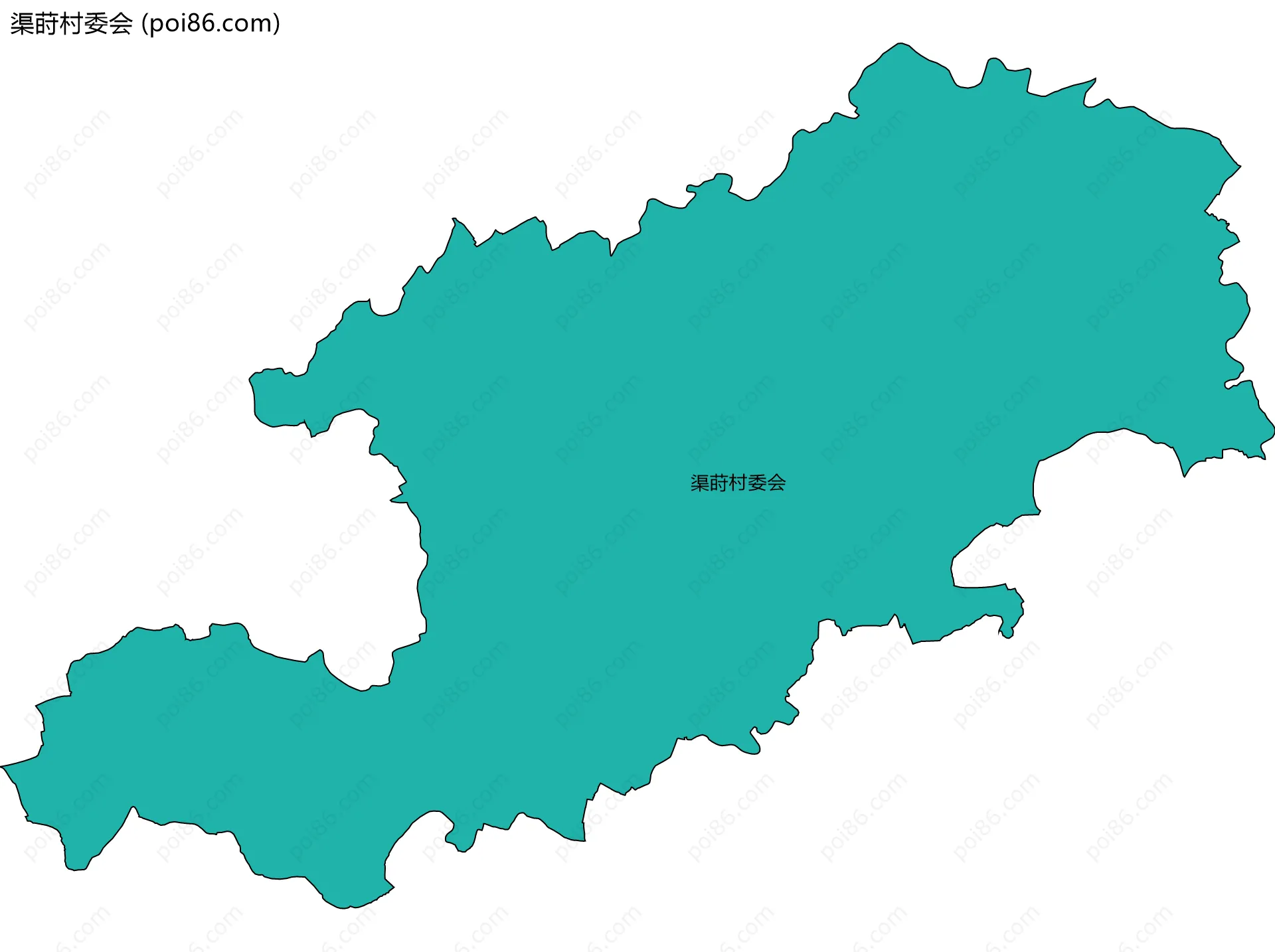 渠莳村委会边界地图