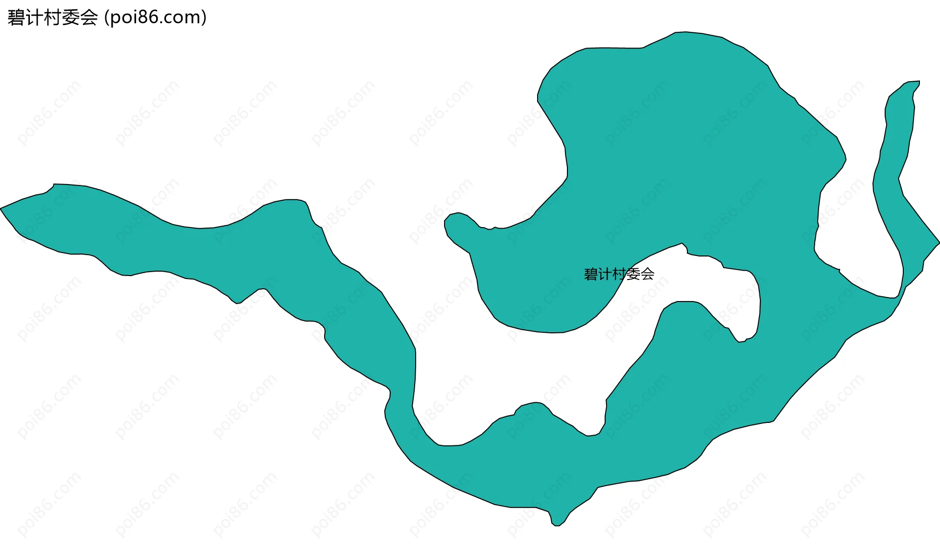 碧计村委会边界地图