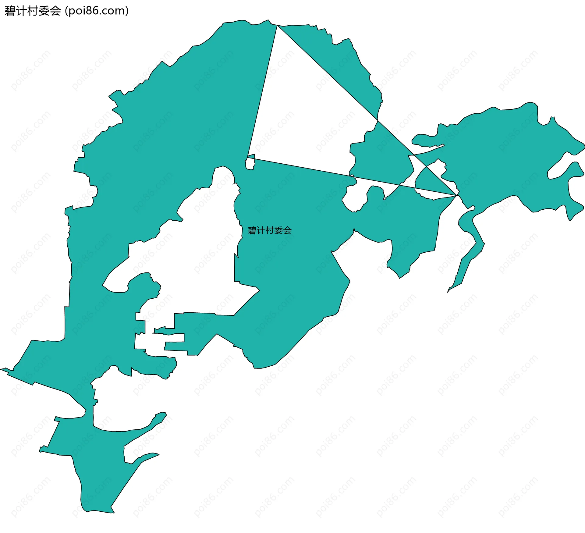 碧计村委会边界地图