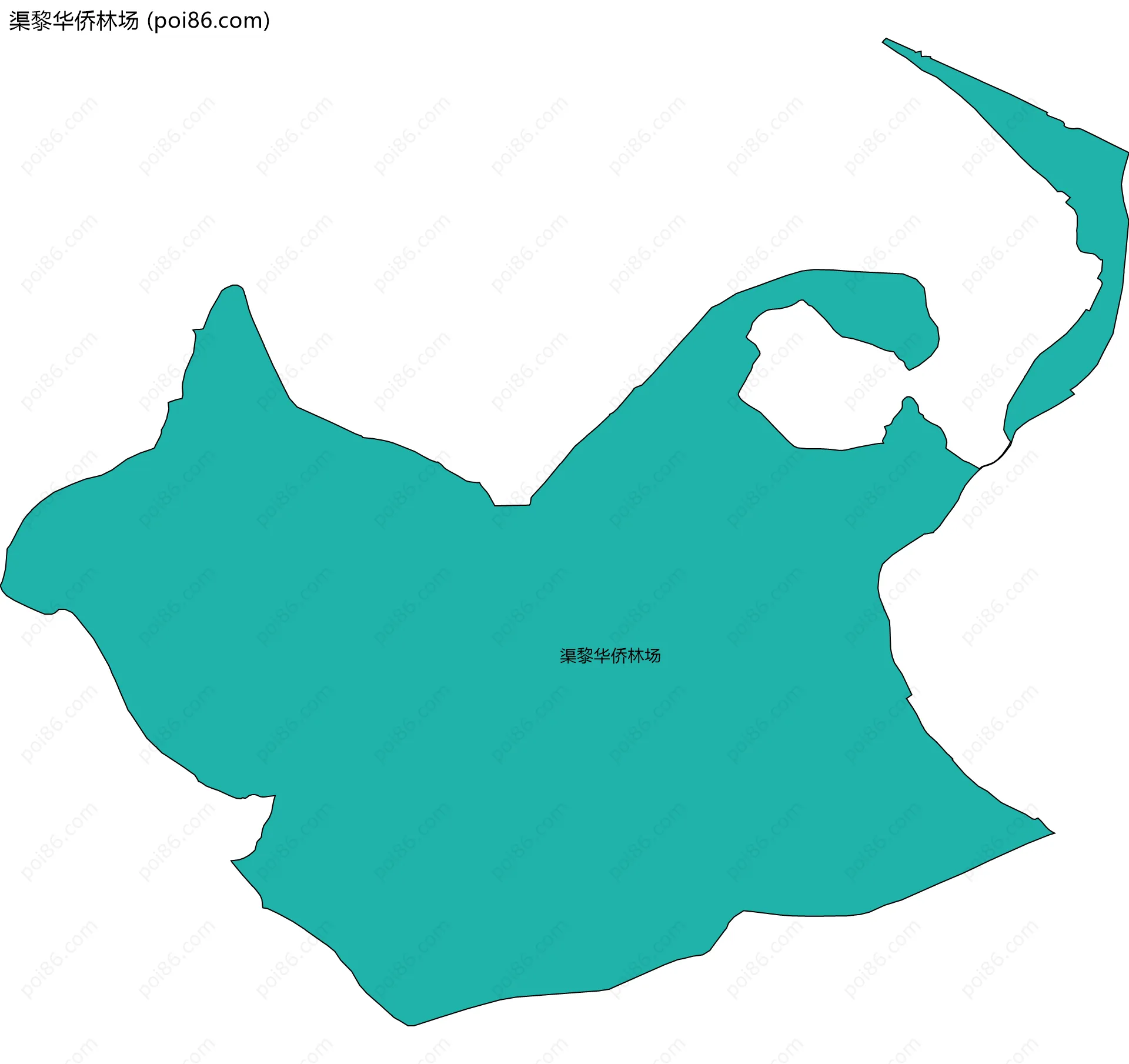 渠黎华侨林场边界地图