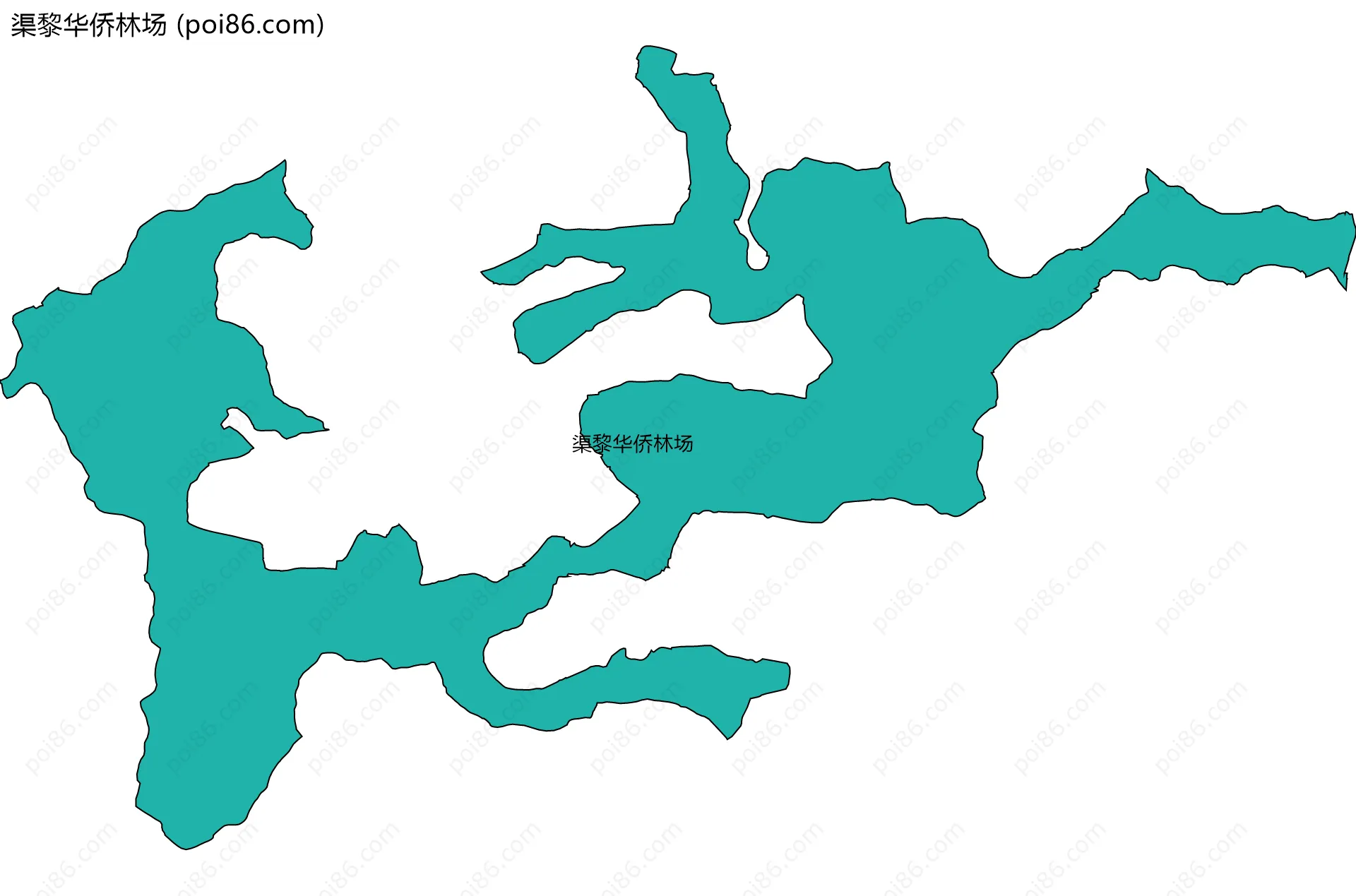 渠黎华侨林场边界地图