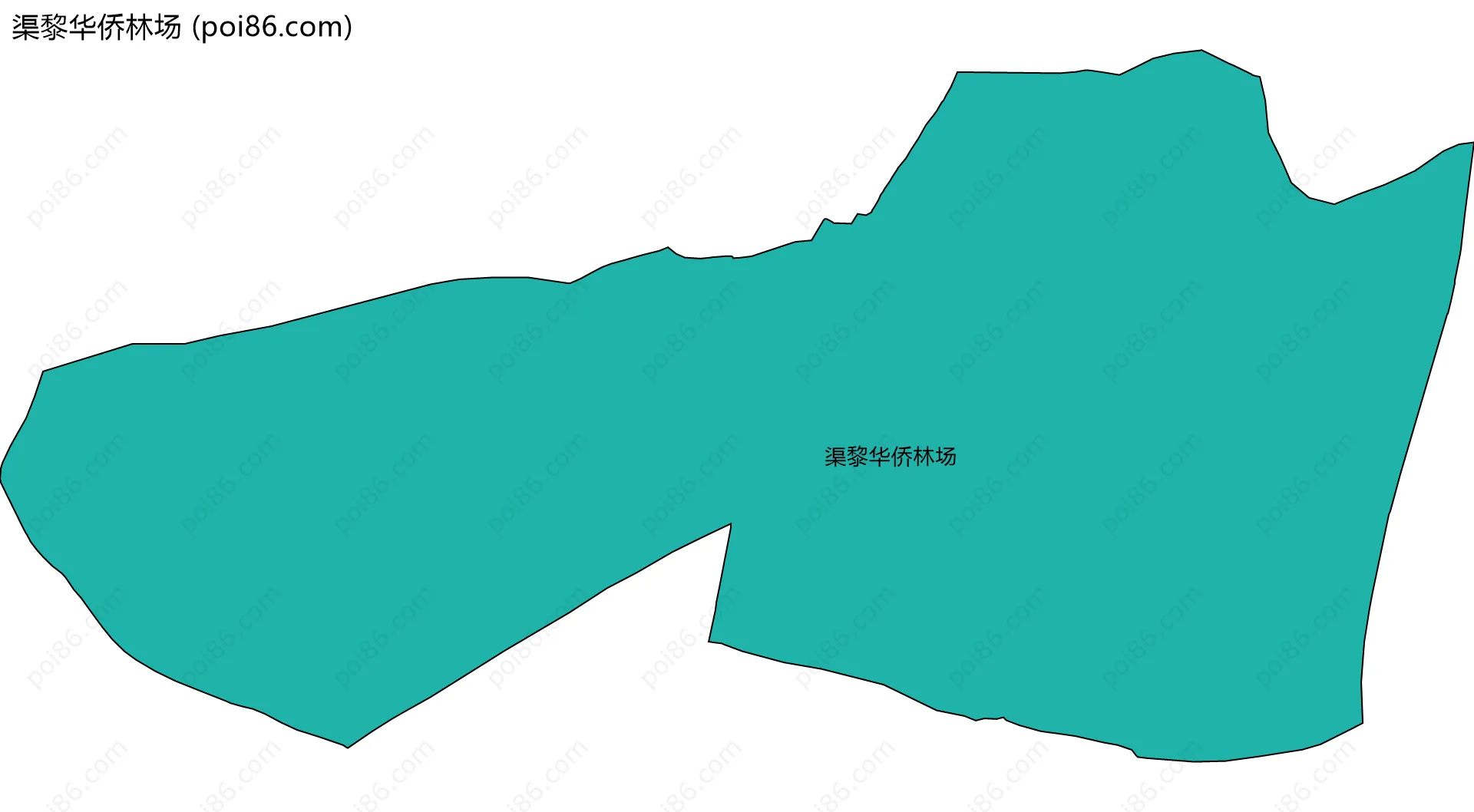 渠黎华侨林场边界地图