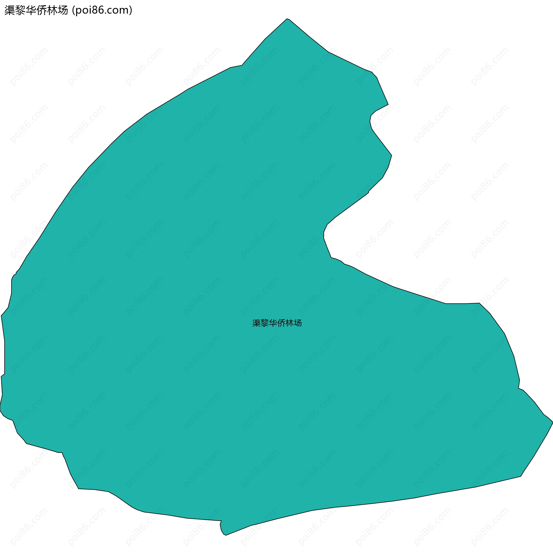 渠黎华侨林场边界地图