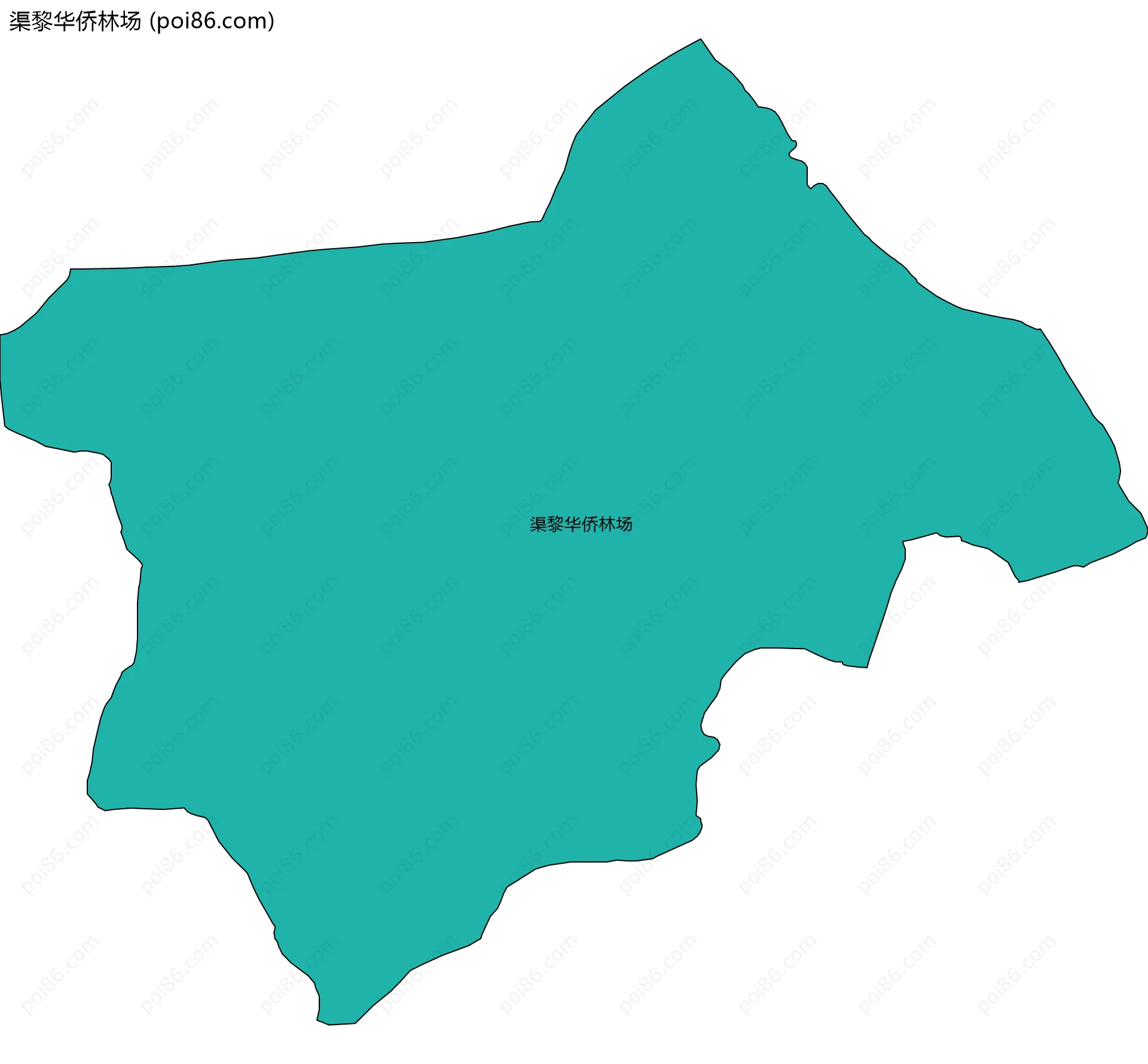渠黎华侨林场边界地图