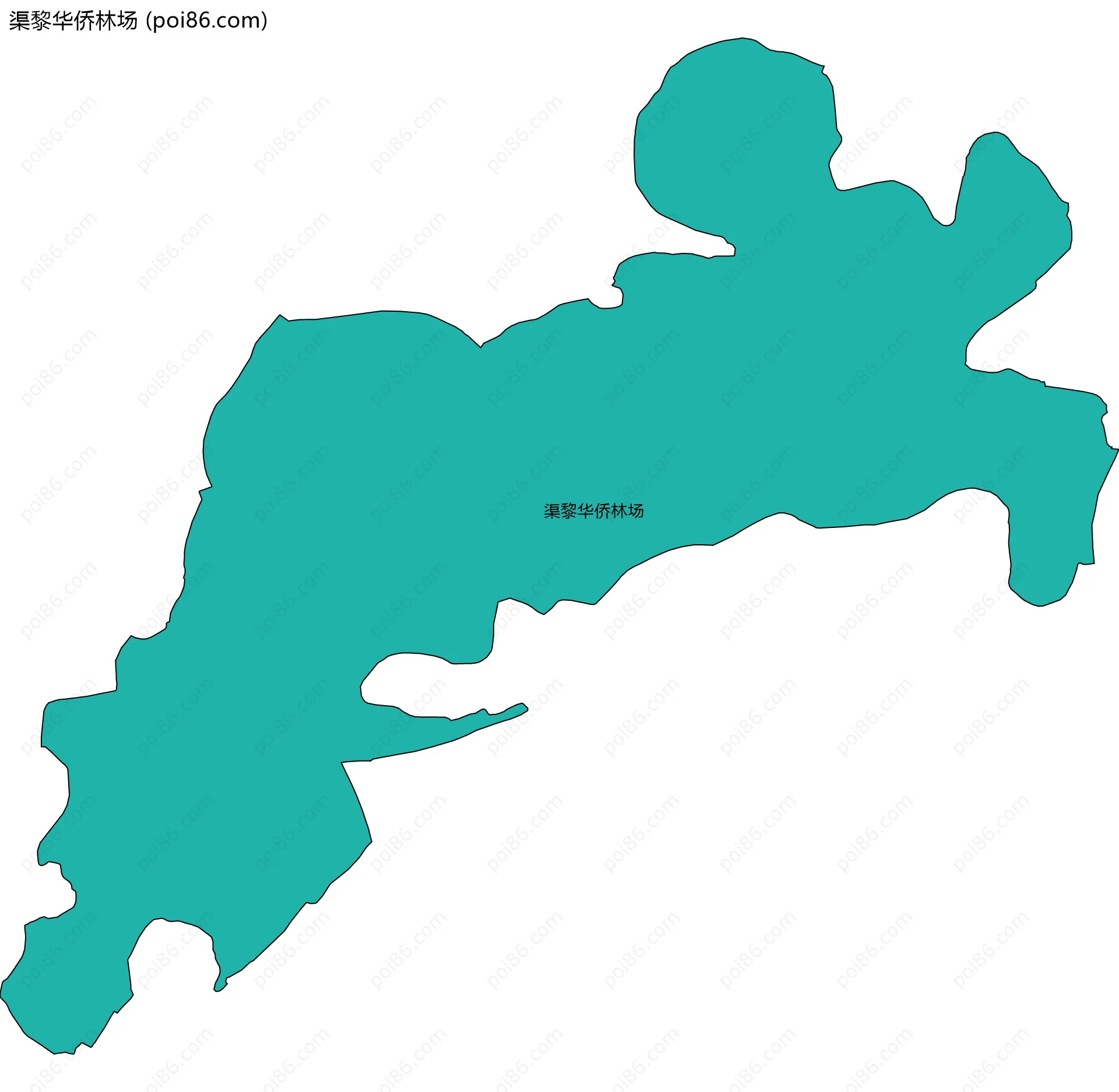 渠黎华侨林场边界地图
