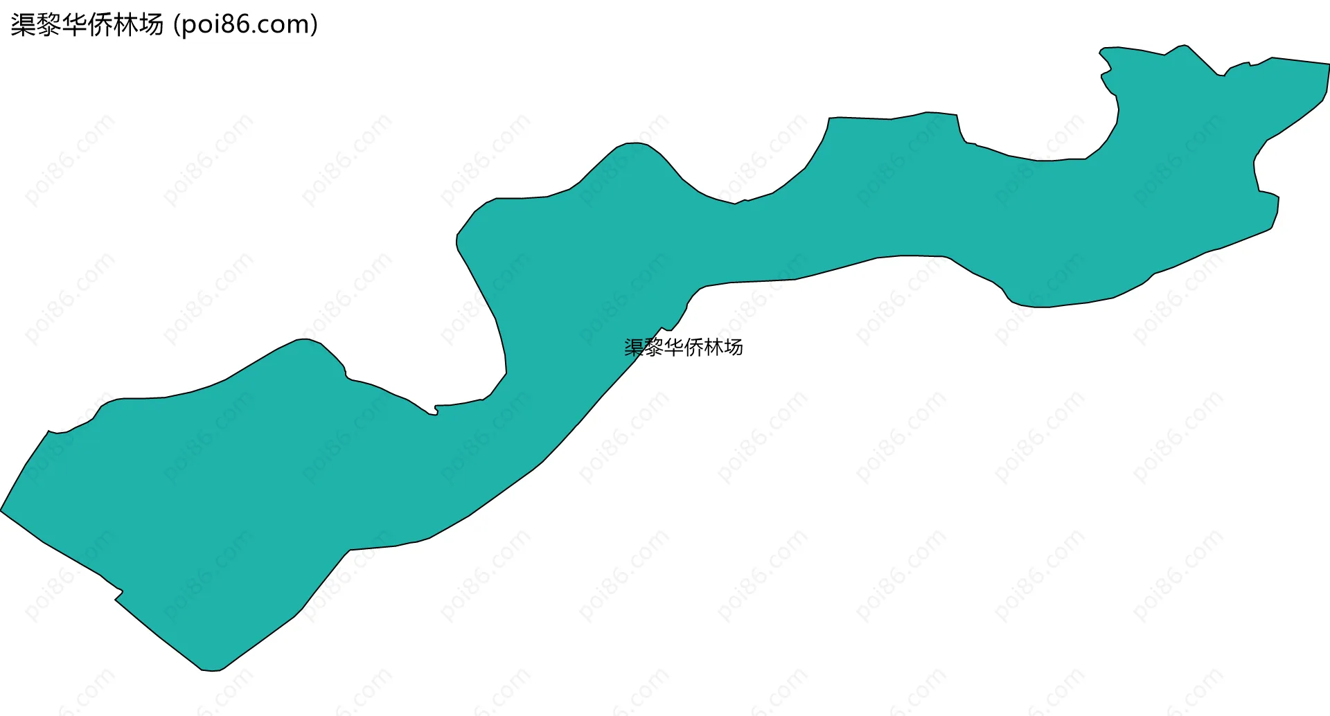渠黎华侨林场边界地图