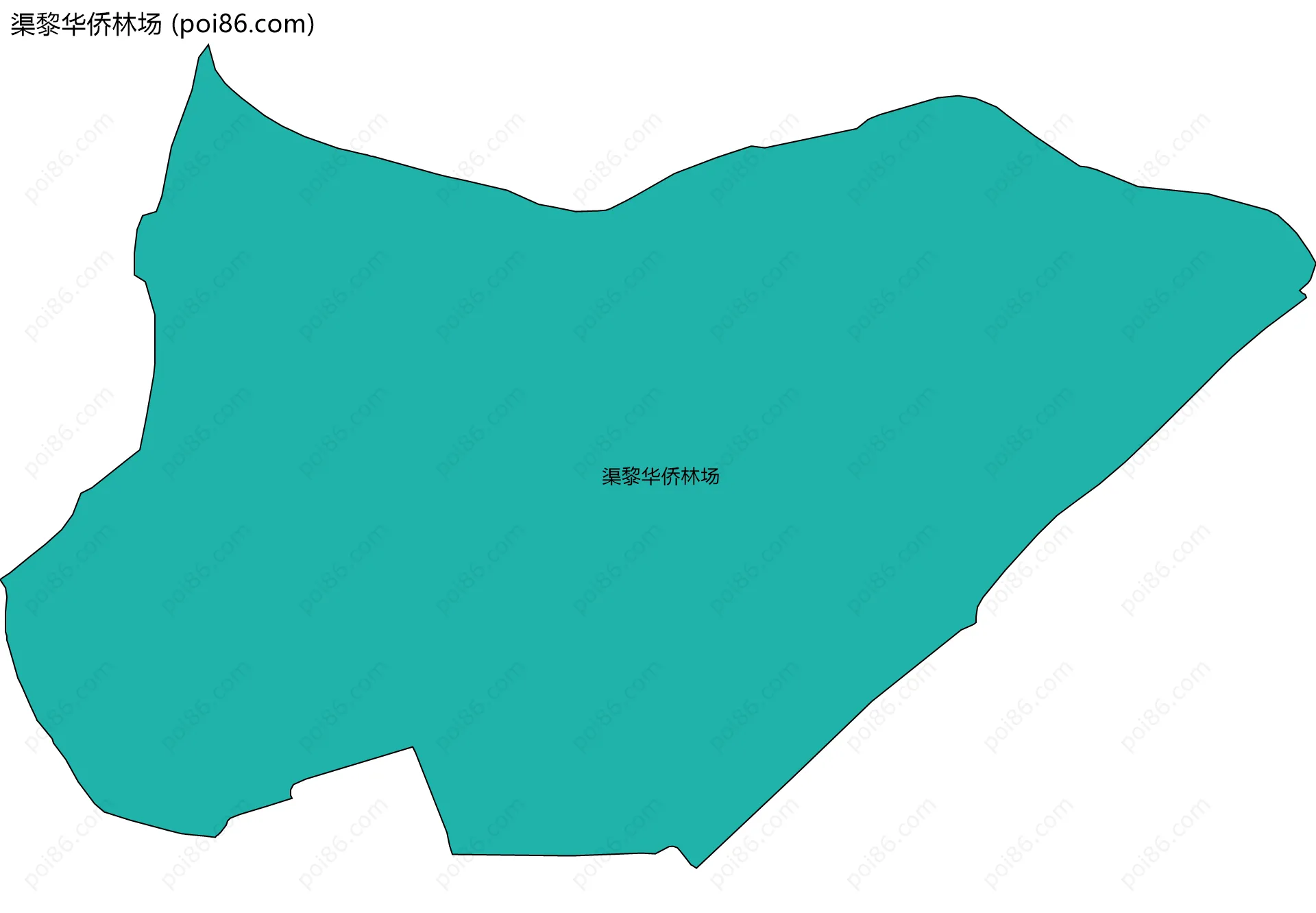 渠黎华侨林场边界地图