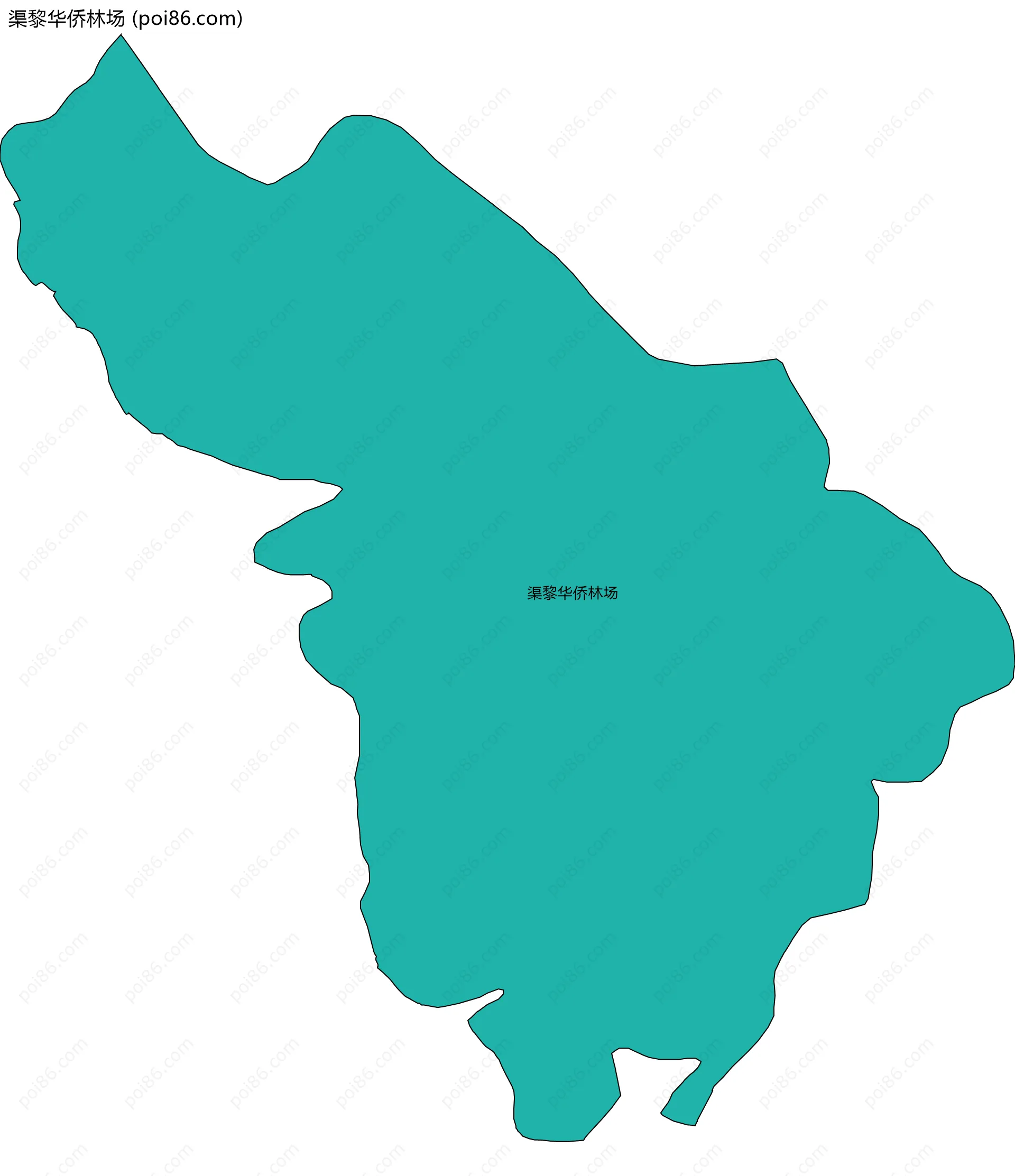 渠黎华侨林场边界地图