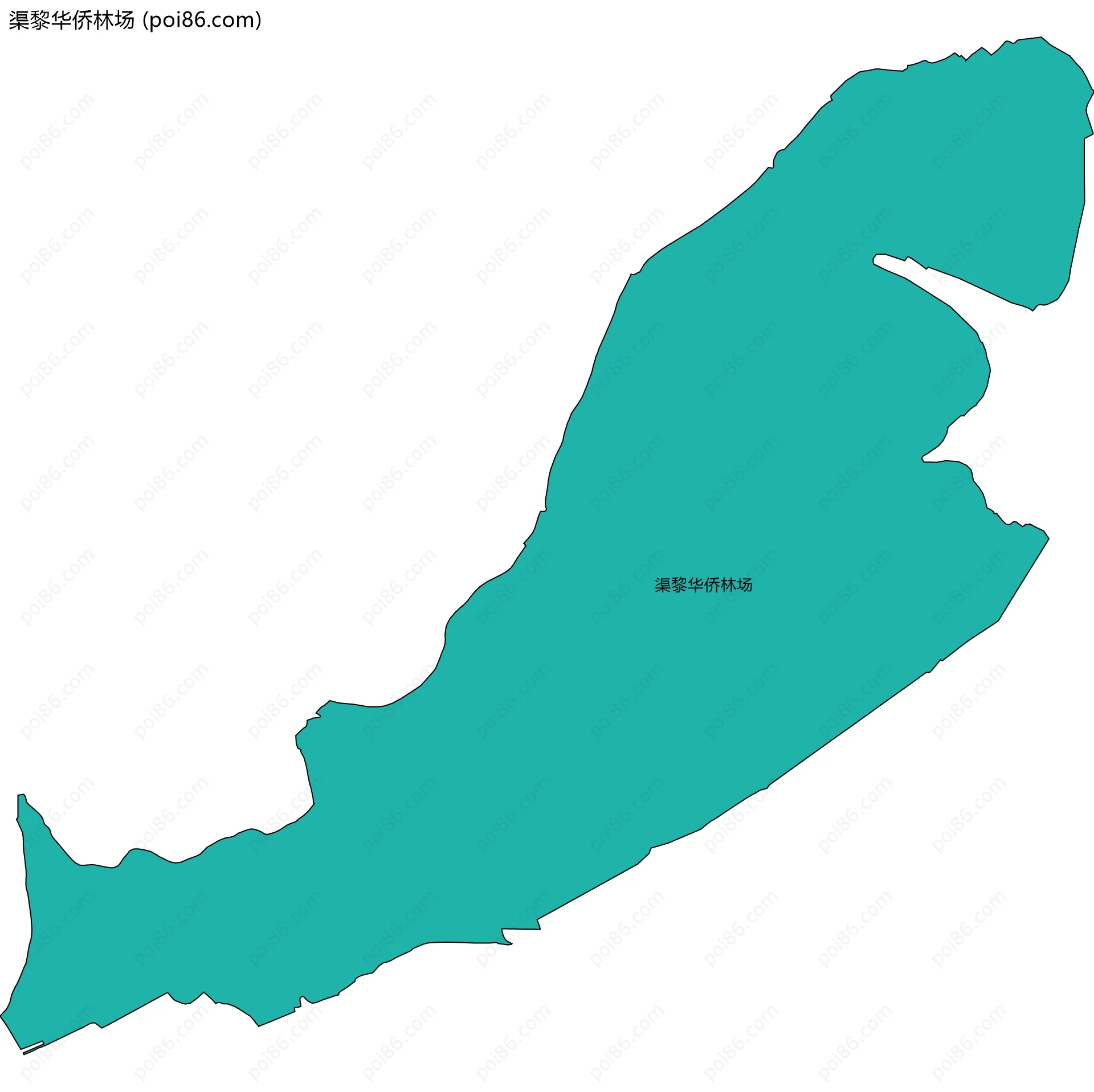 渠黎华侨林场边界地图