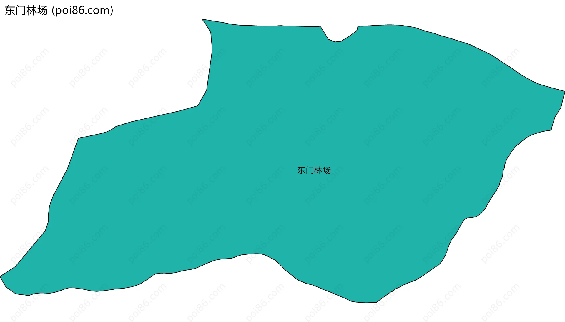 东门林场边界地图