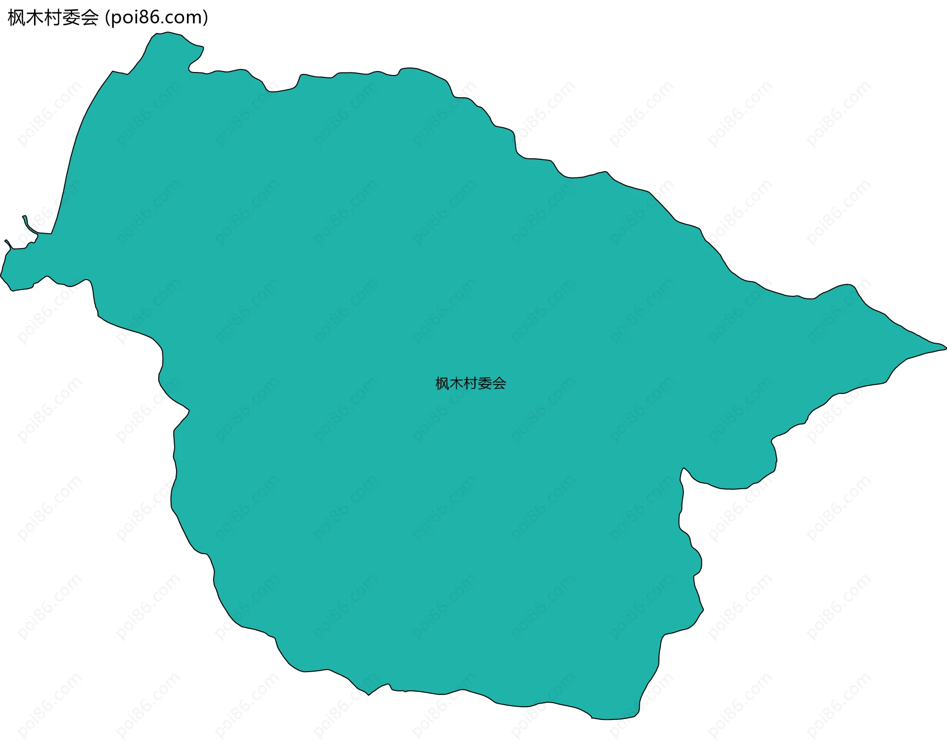 枫木村委会边界地图