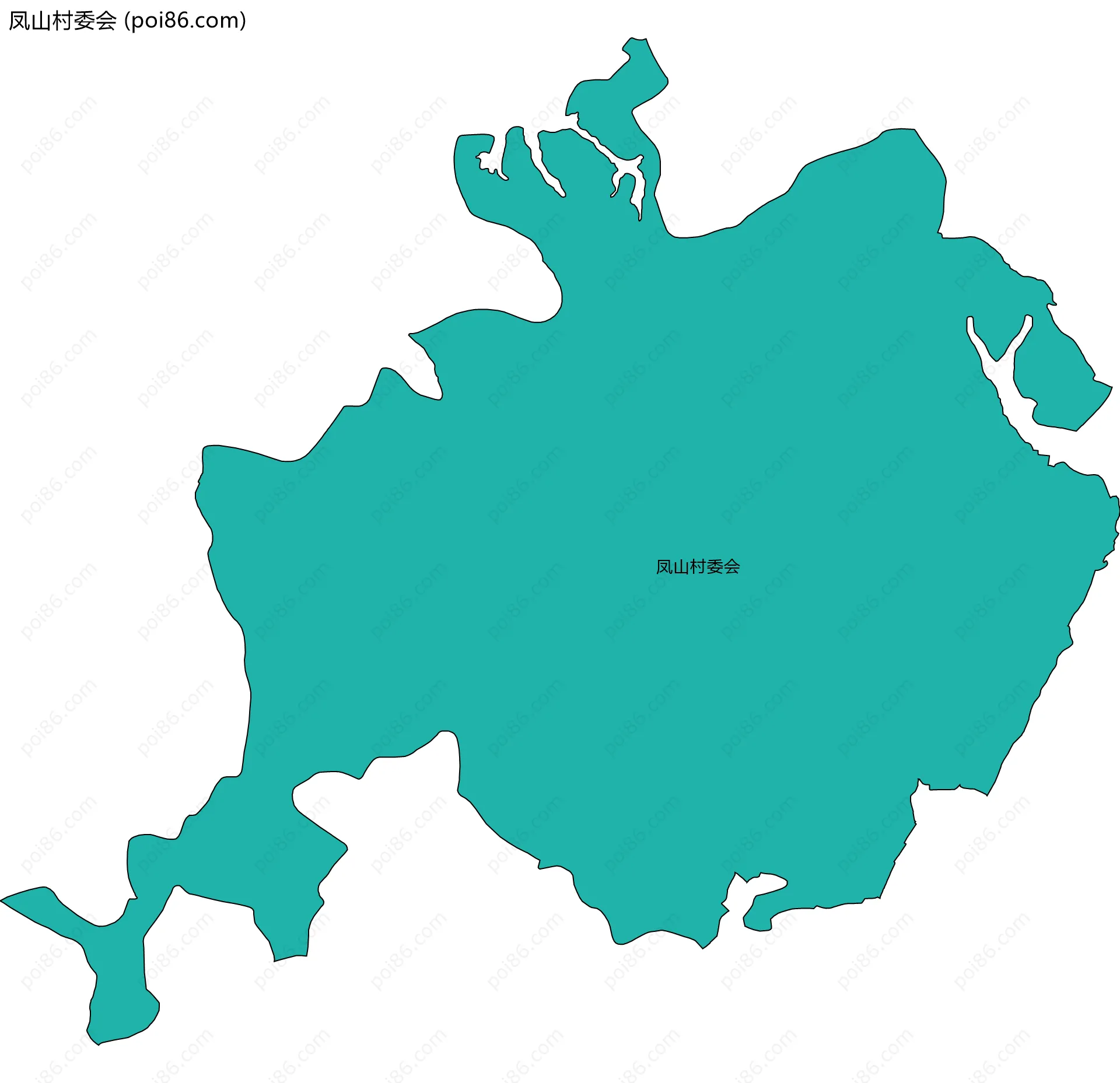 凤山村委会边界地图