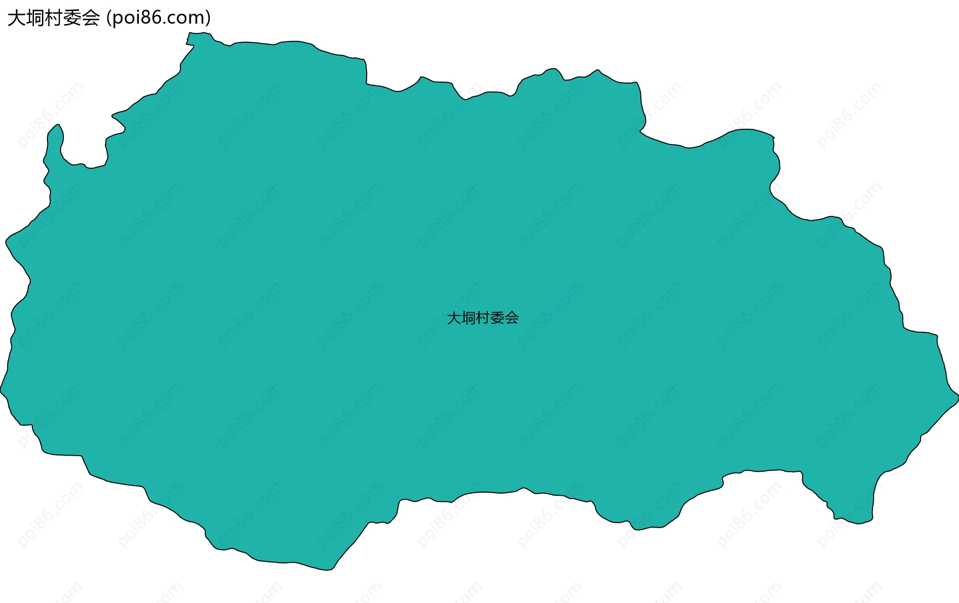 大垌村委会边界地图