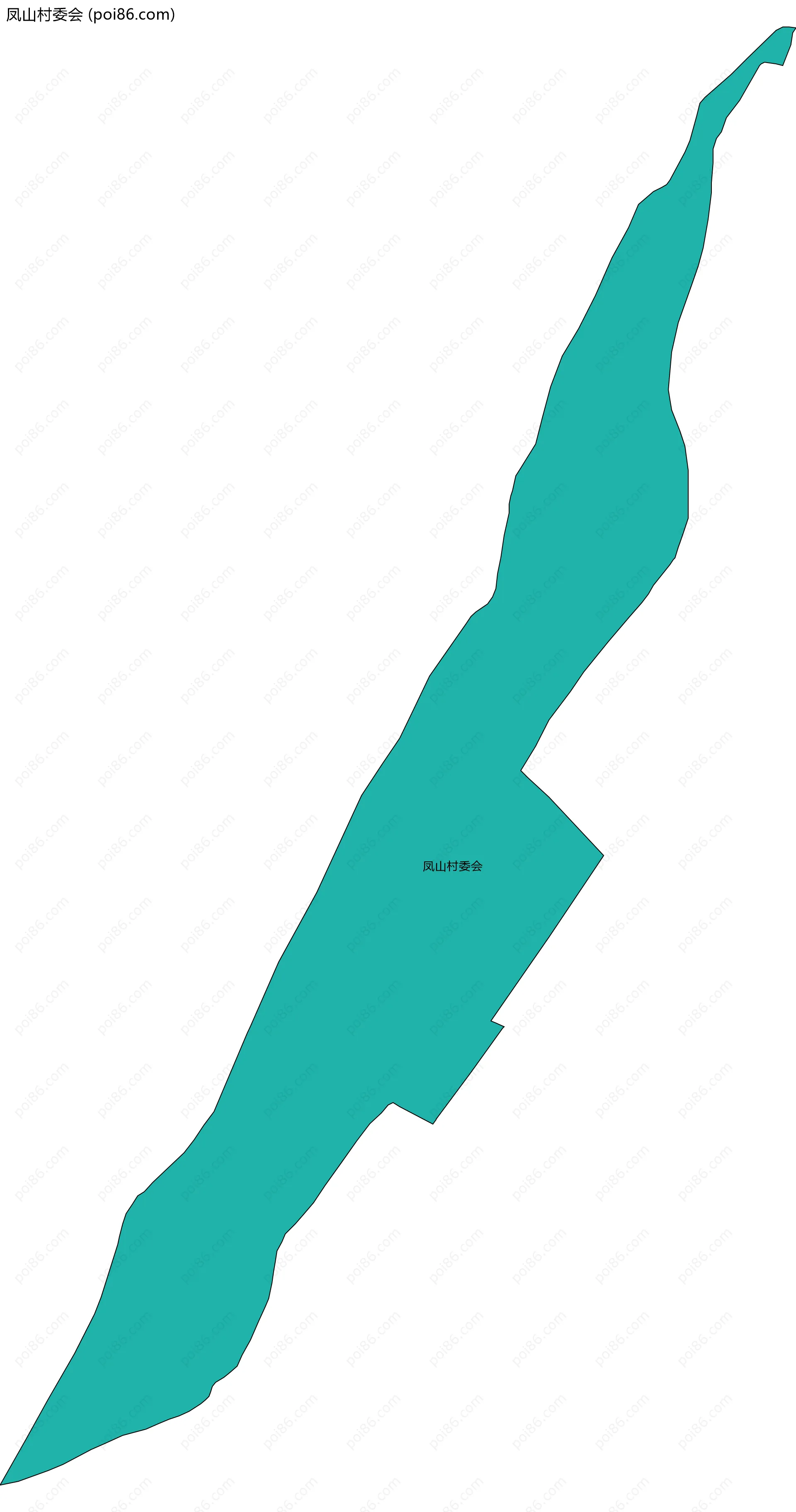 凤山村委会边界地图
