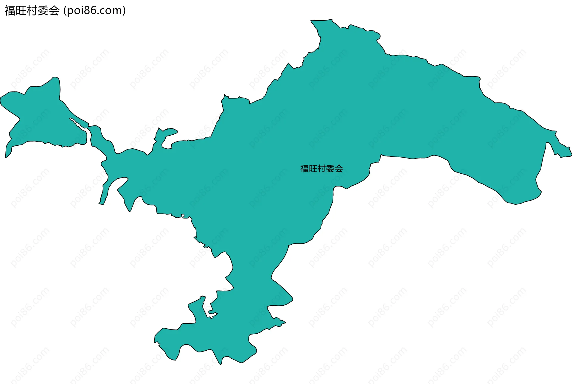 福旺村委会边界地图