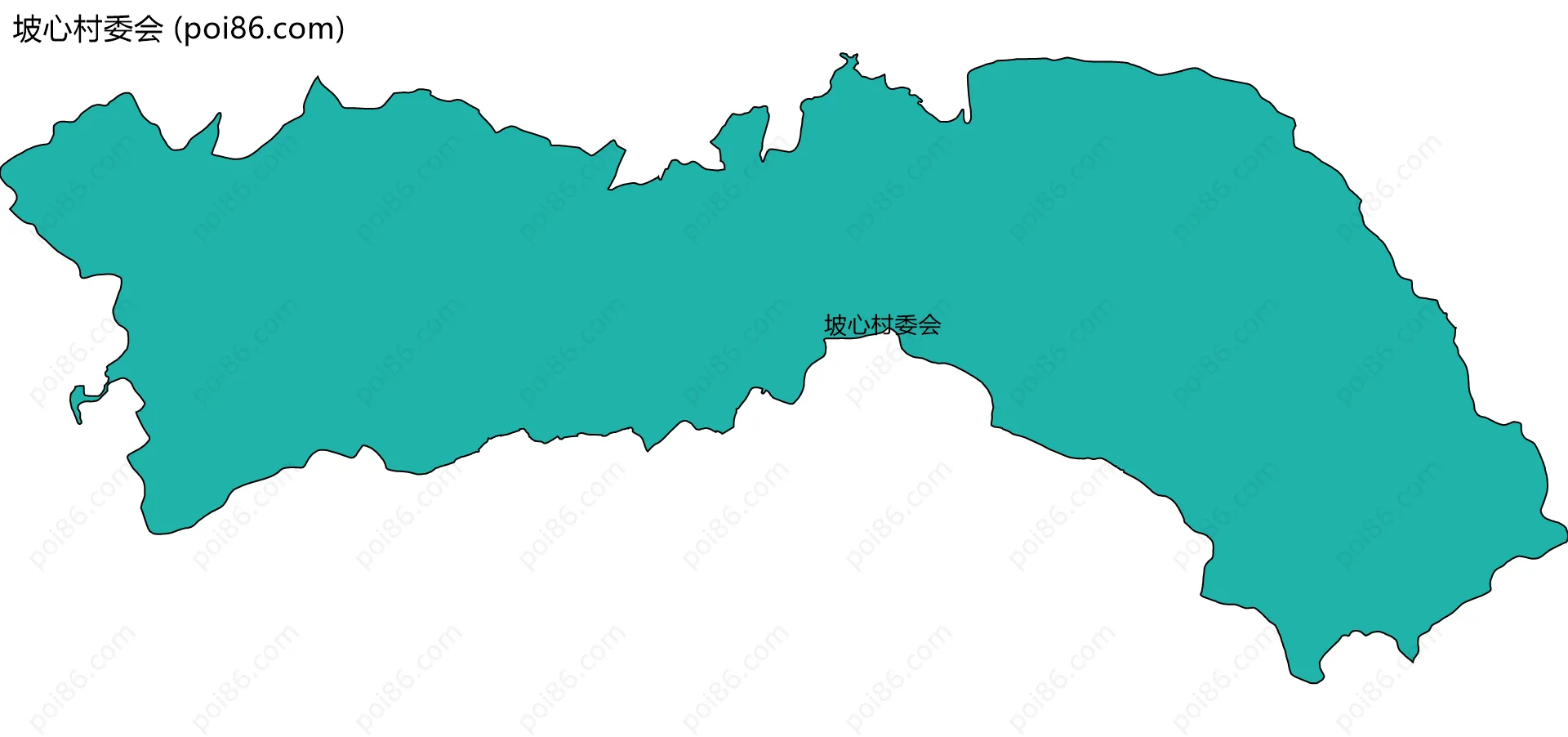 坡心村委会边界地图