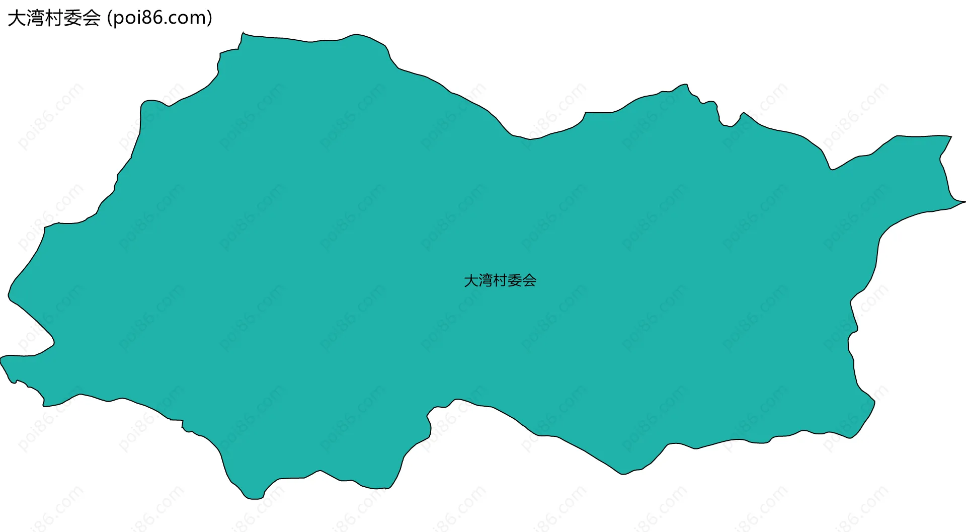 大湾村委会边界地图