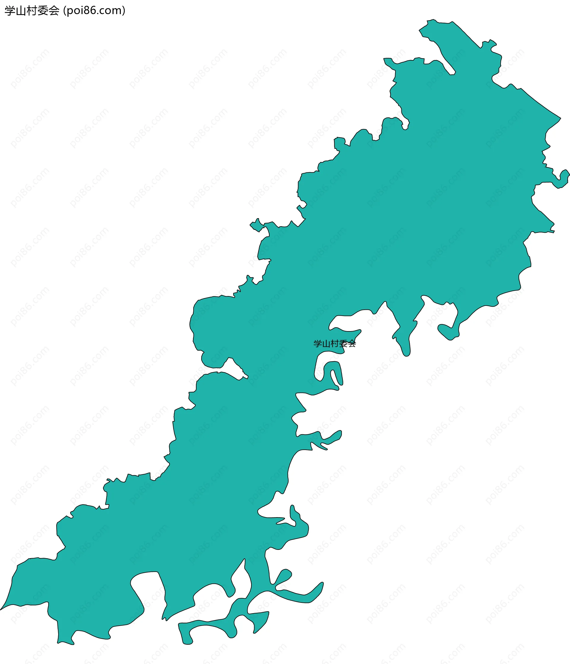 学山村委会边界地图
