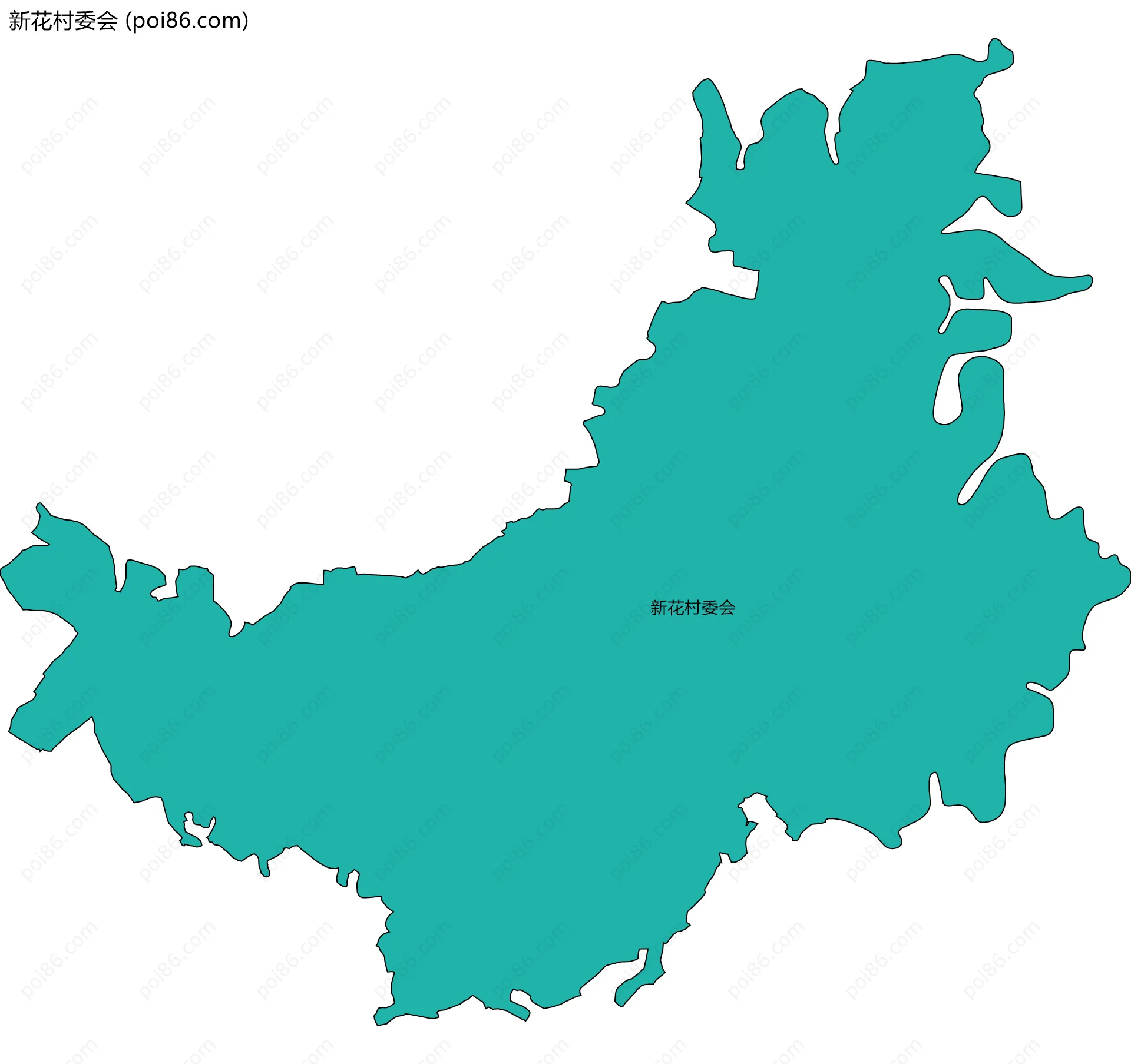 新花村委会边界地图