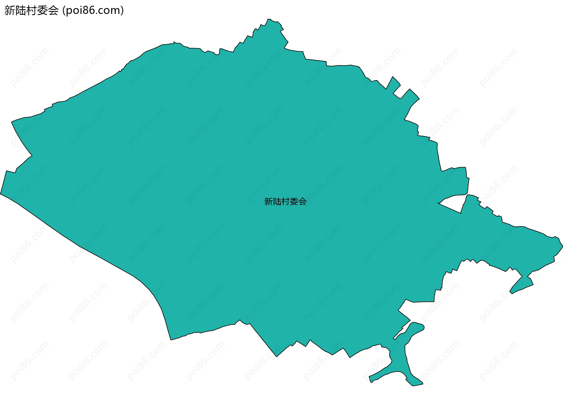 新陆村委会边界地图
