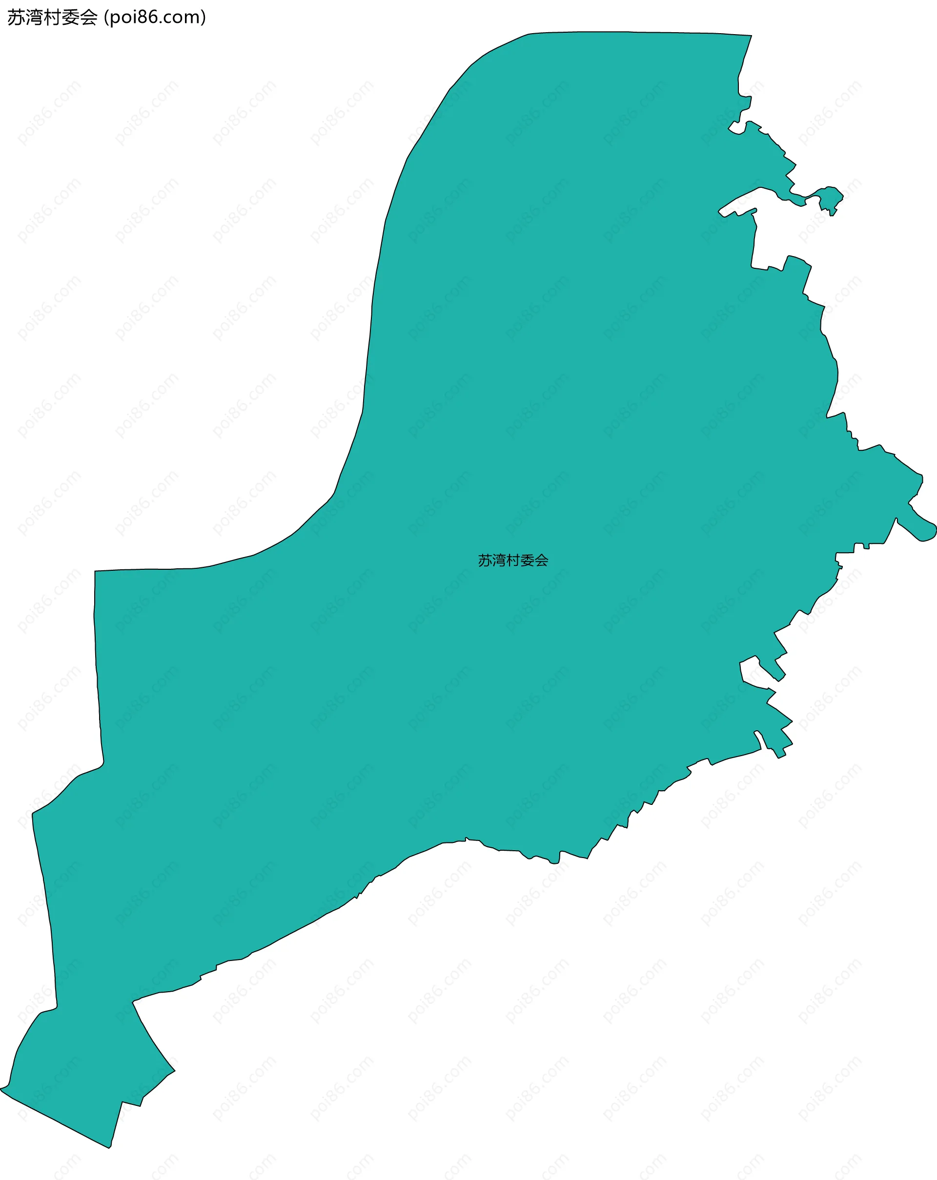 苏湾村委会边界地图