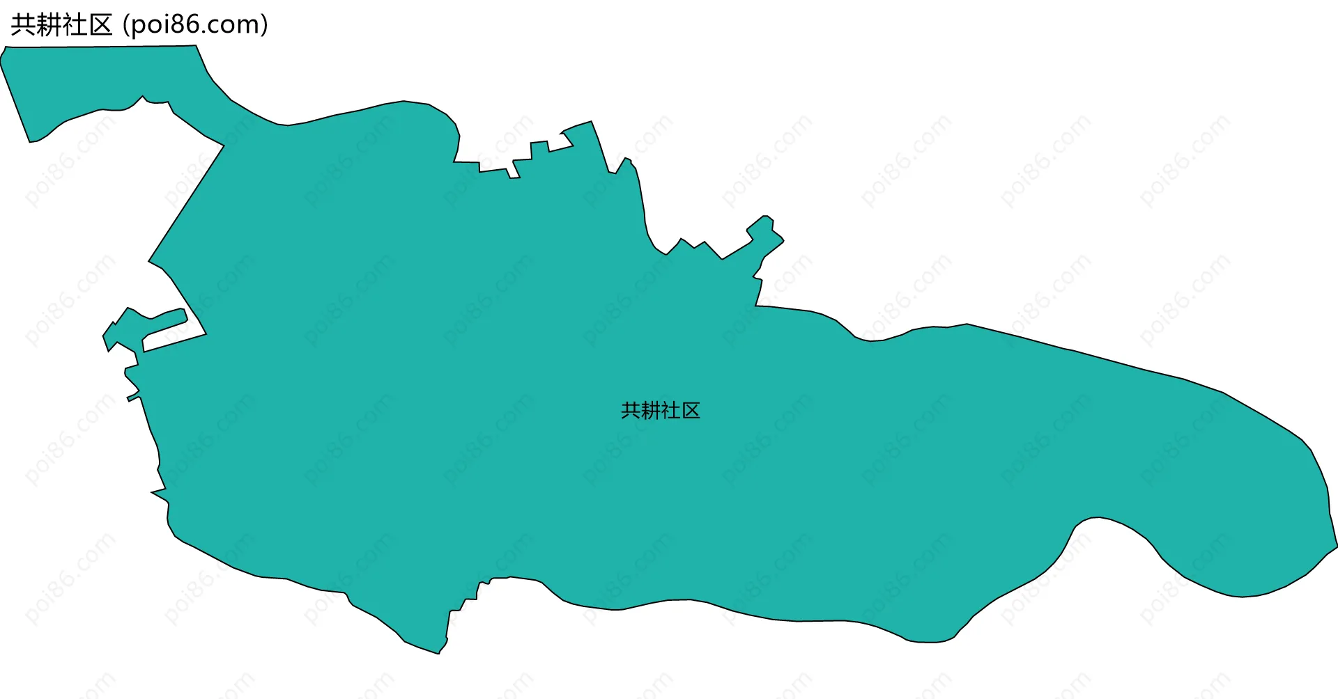 共耕社区边界地图