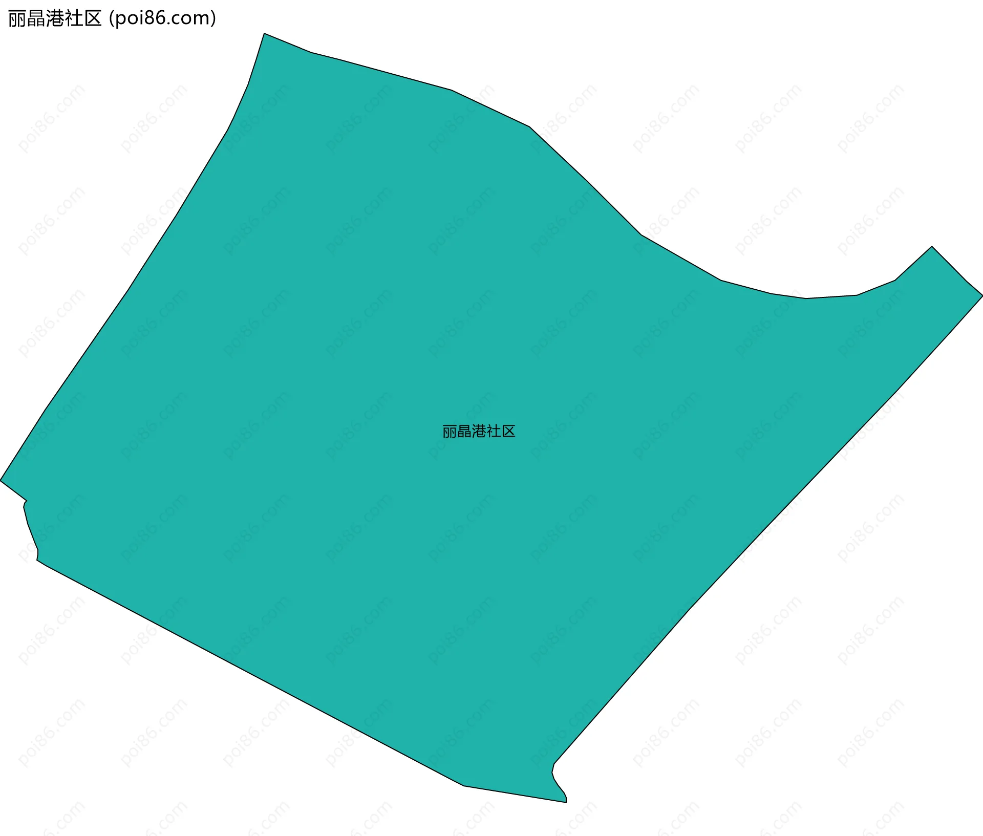 丽晶港社区边界地图