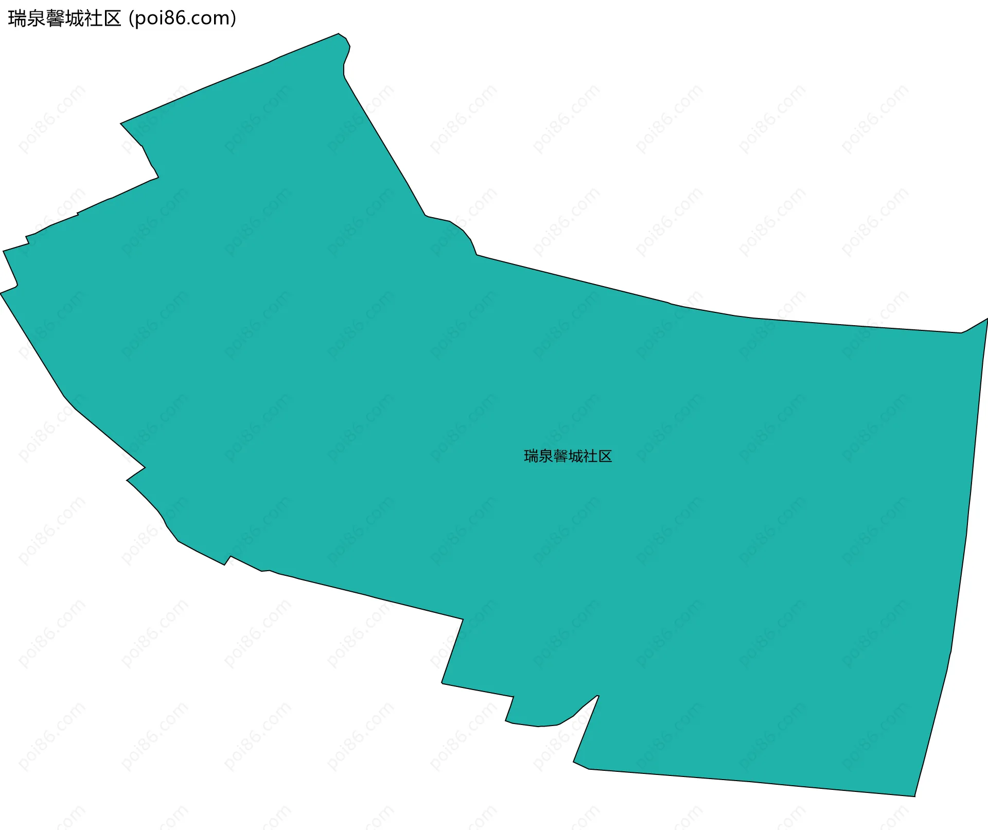 瑞泉馨城社区边界地图