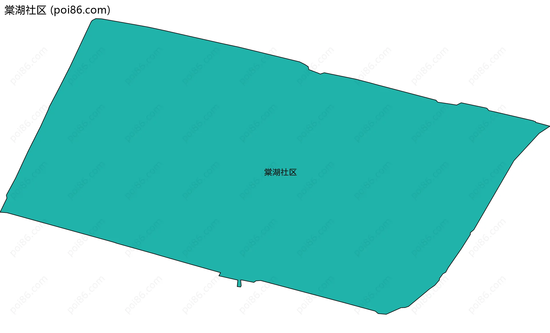 棠湖社区边界地图