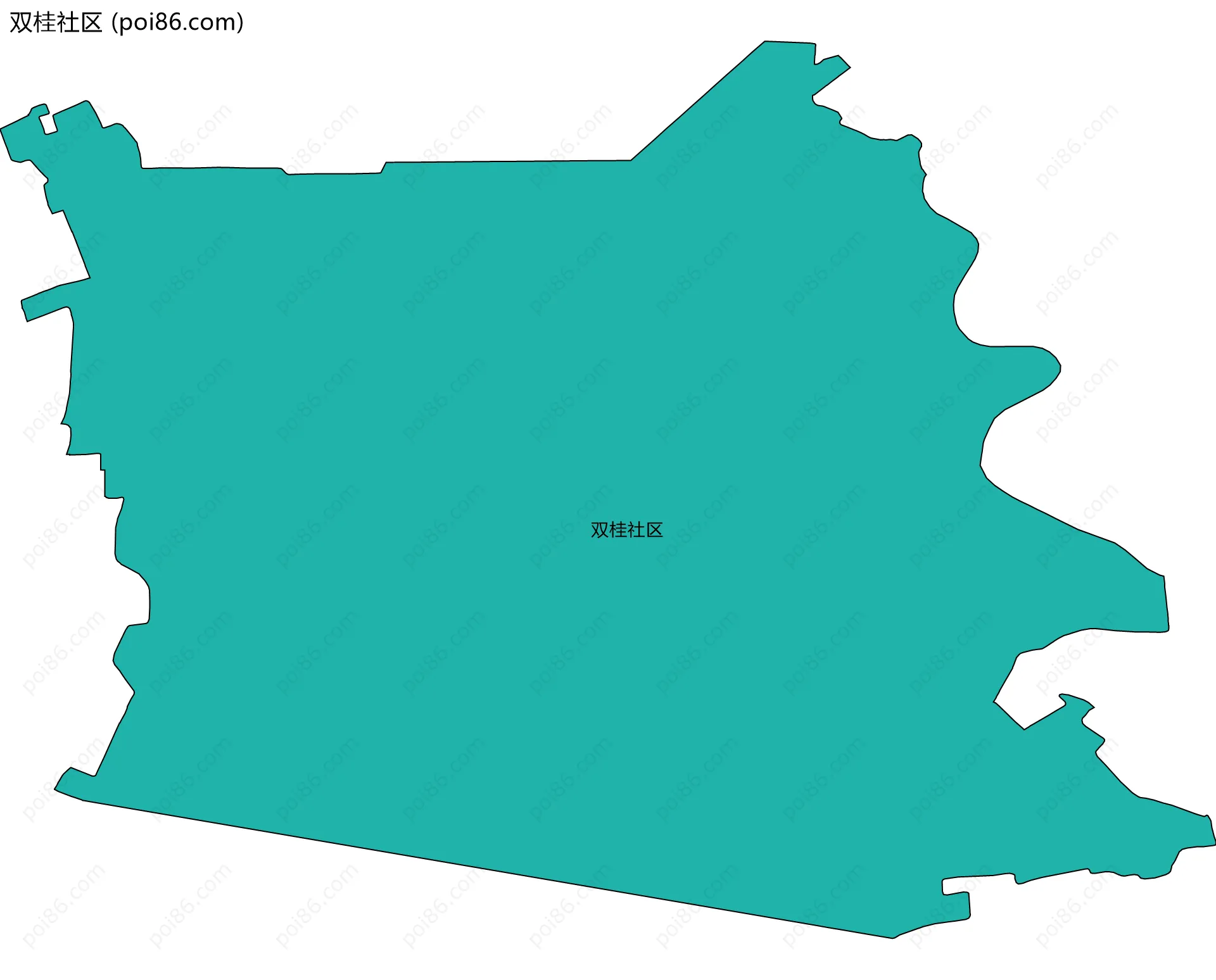 双桂社区边界地图