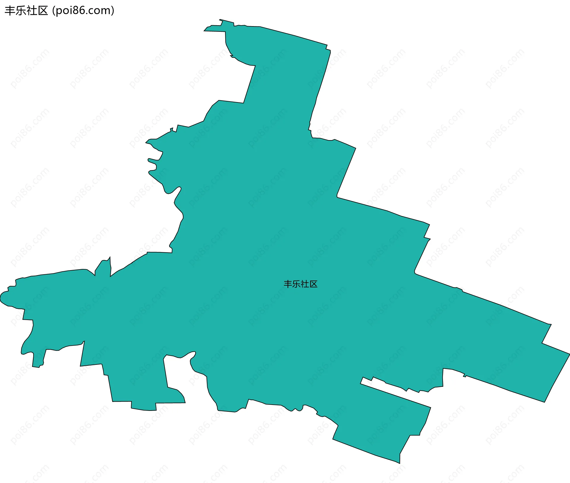 丰乐社区边界地图
