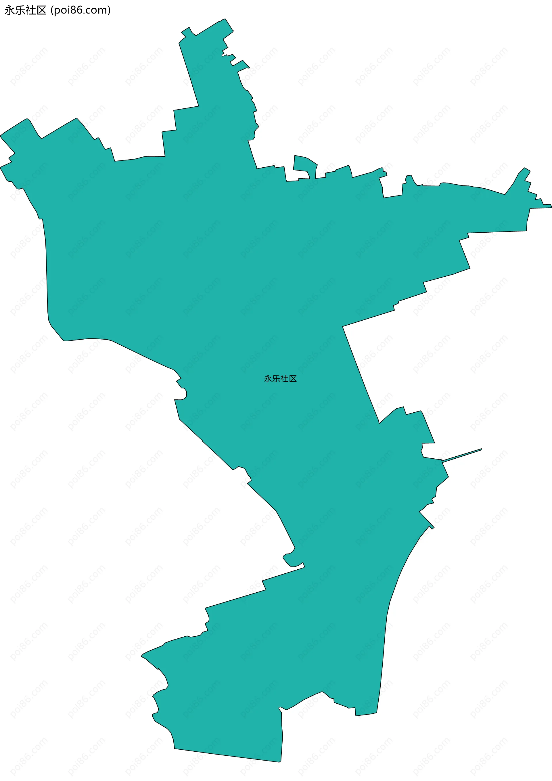 永乐社区边界地图