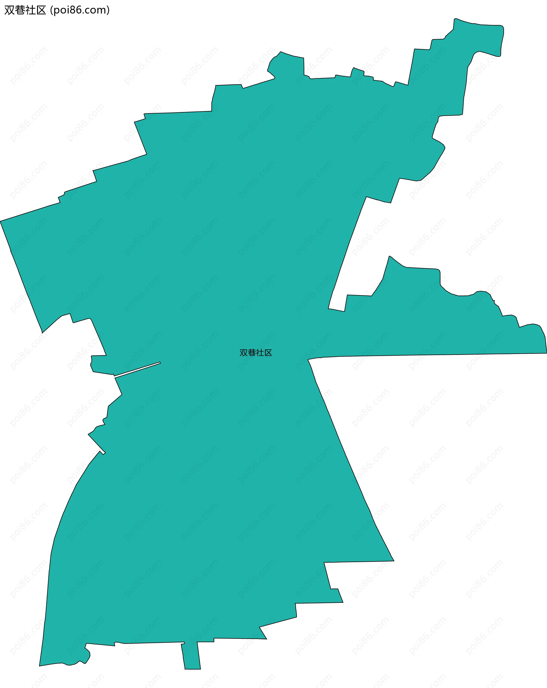 双巷社区边界地图
