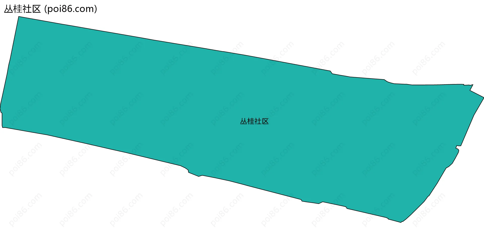 丛桂社区边界地图