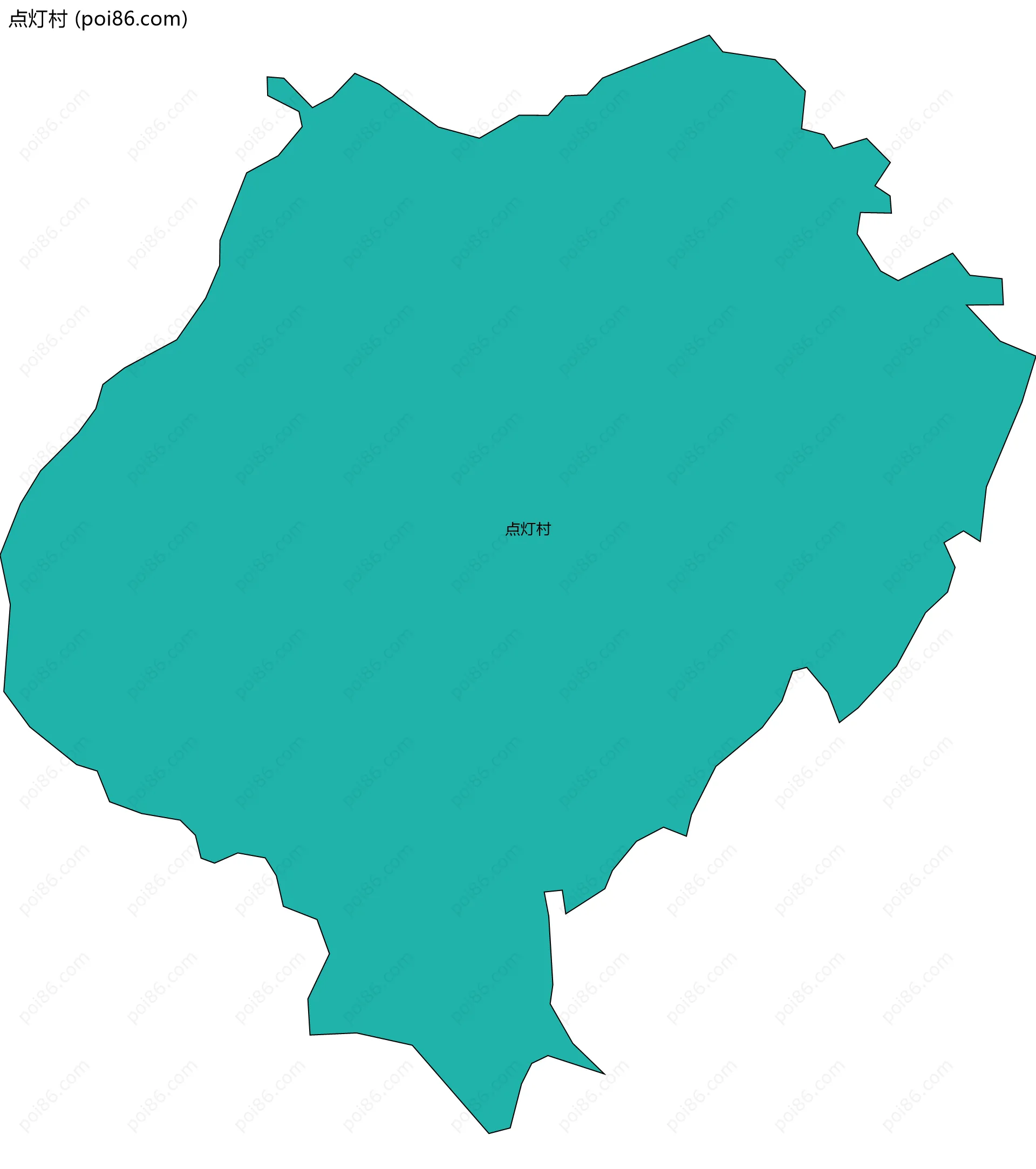 点灯村边界地图