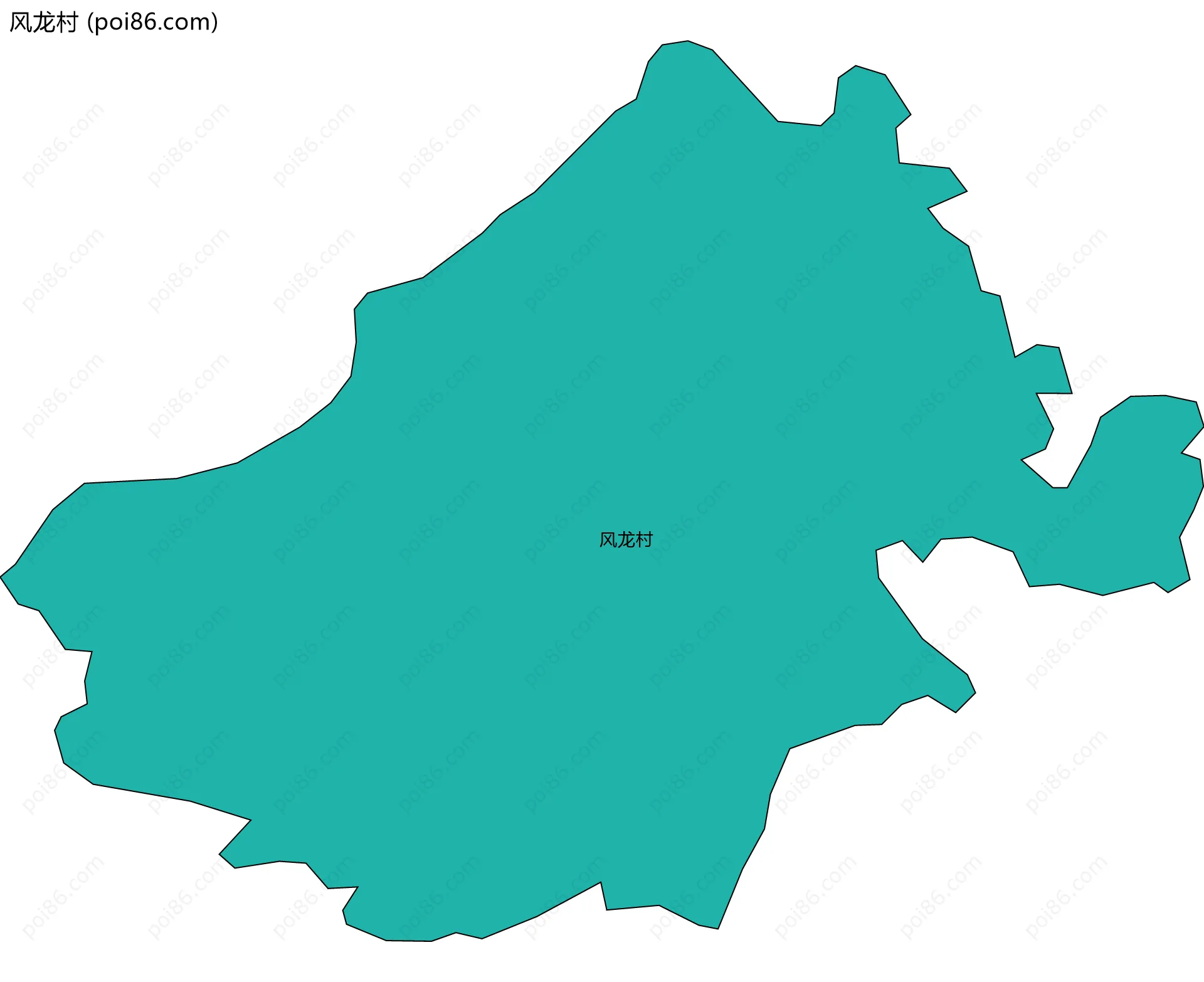 风龙村边界地图