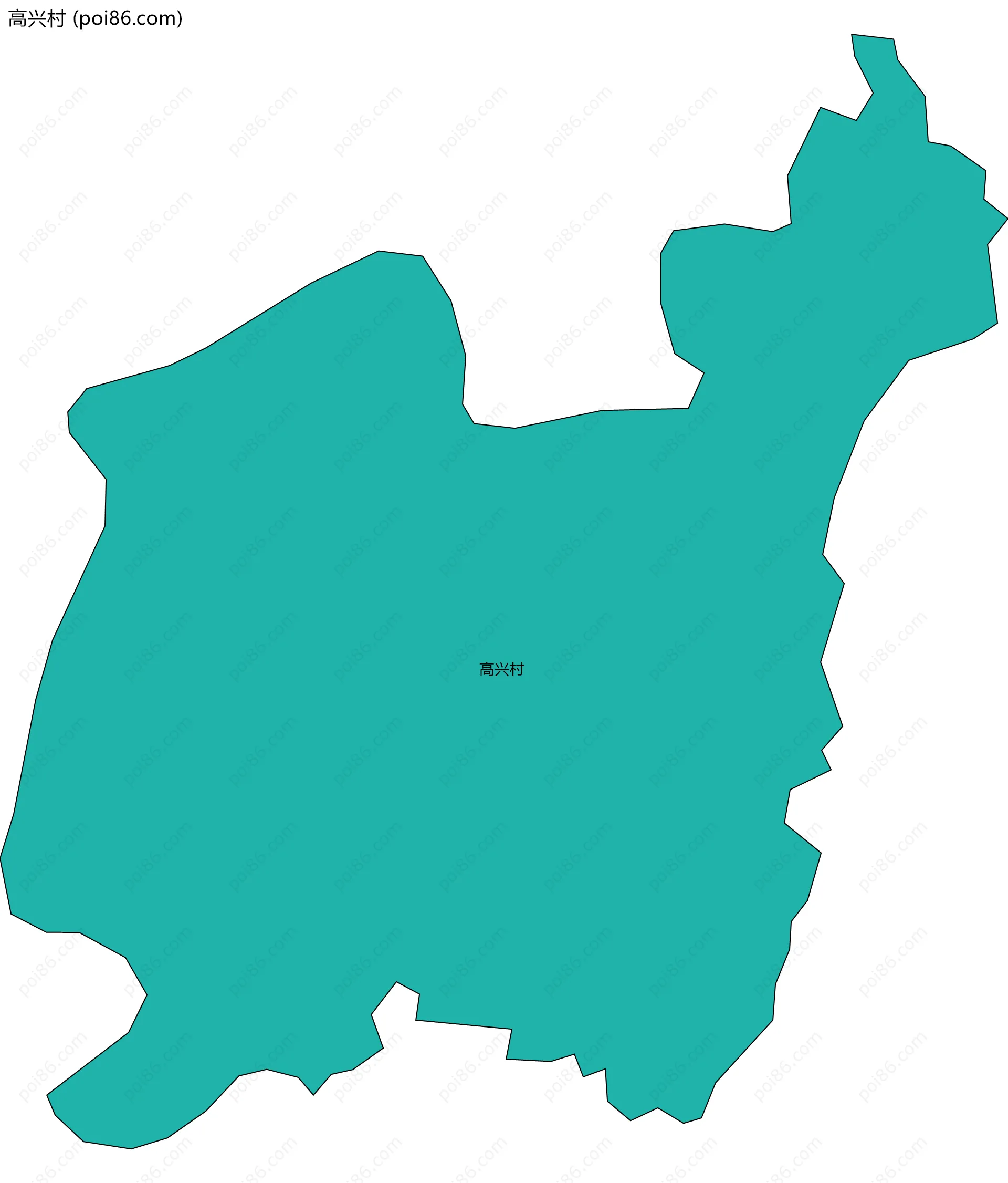 高兴村边界地图