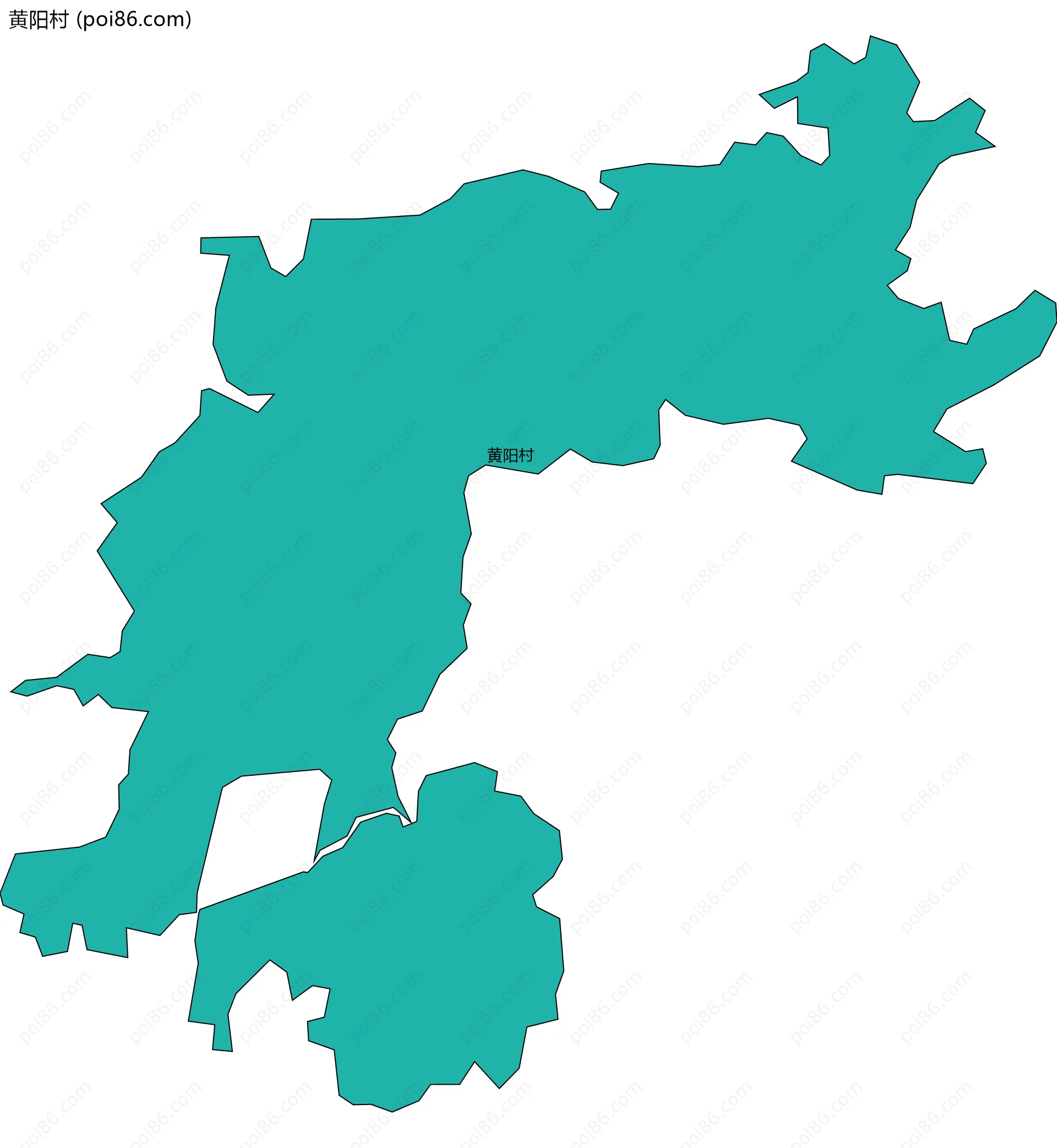 黄阳村边界地图