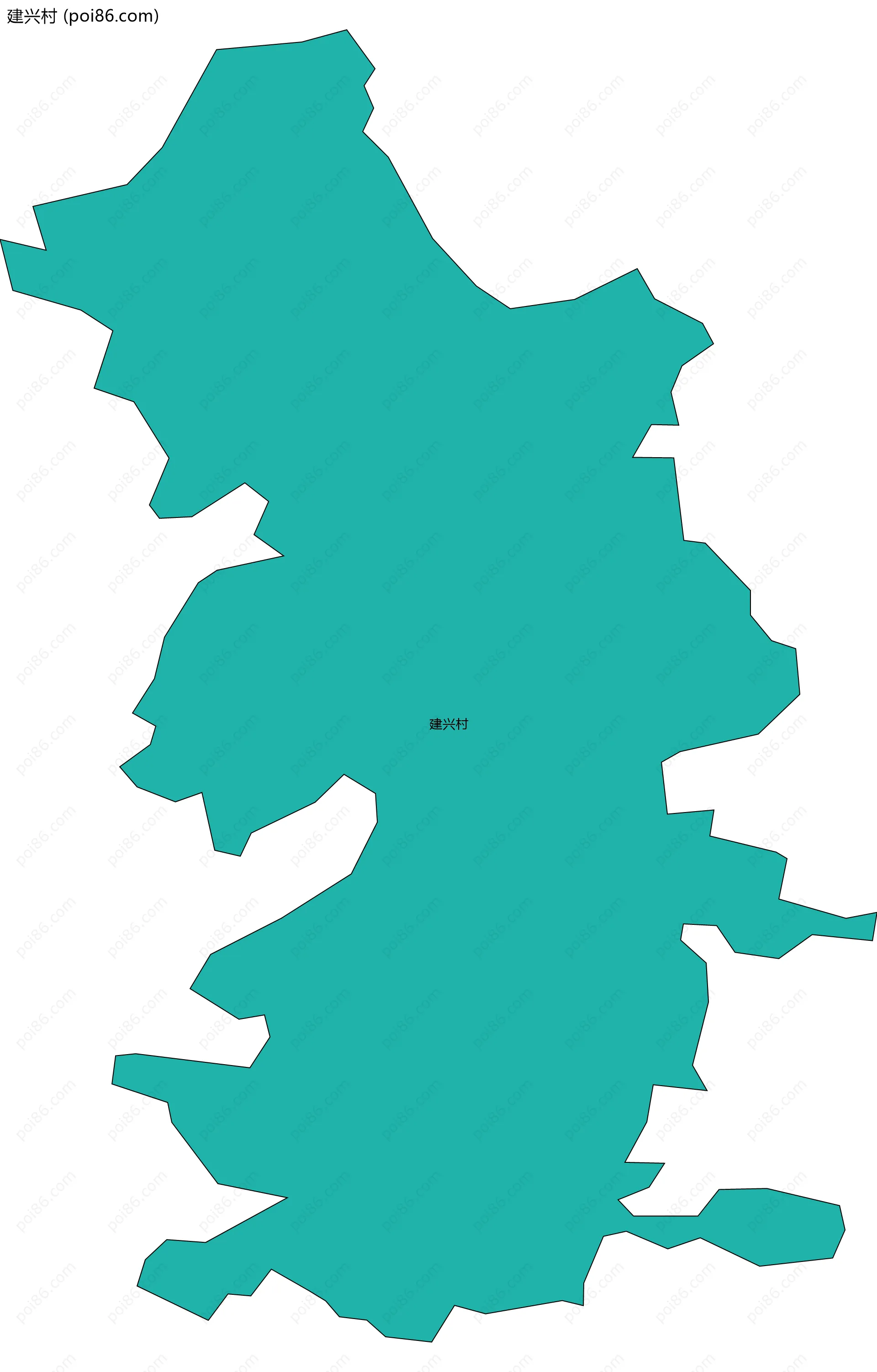 建兴村边界地图