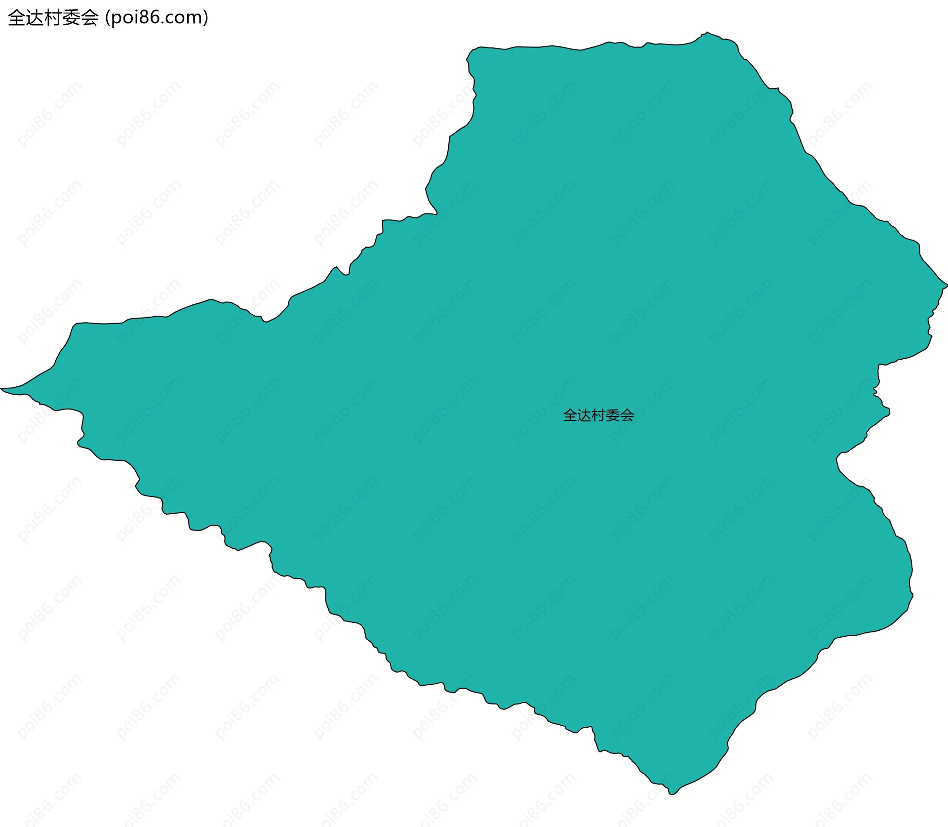 全达村委会边界地图