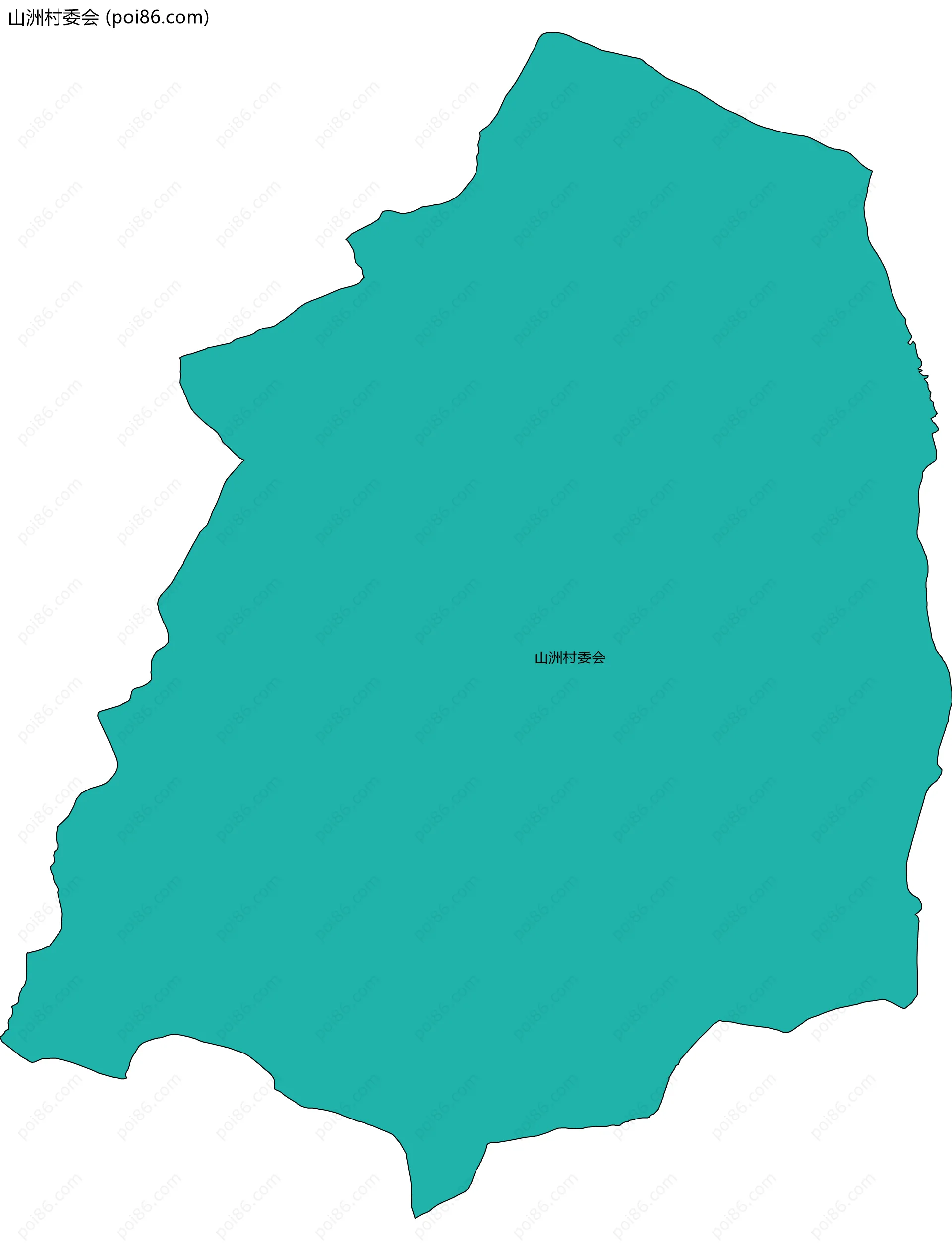 山洲村委会边界地图