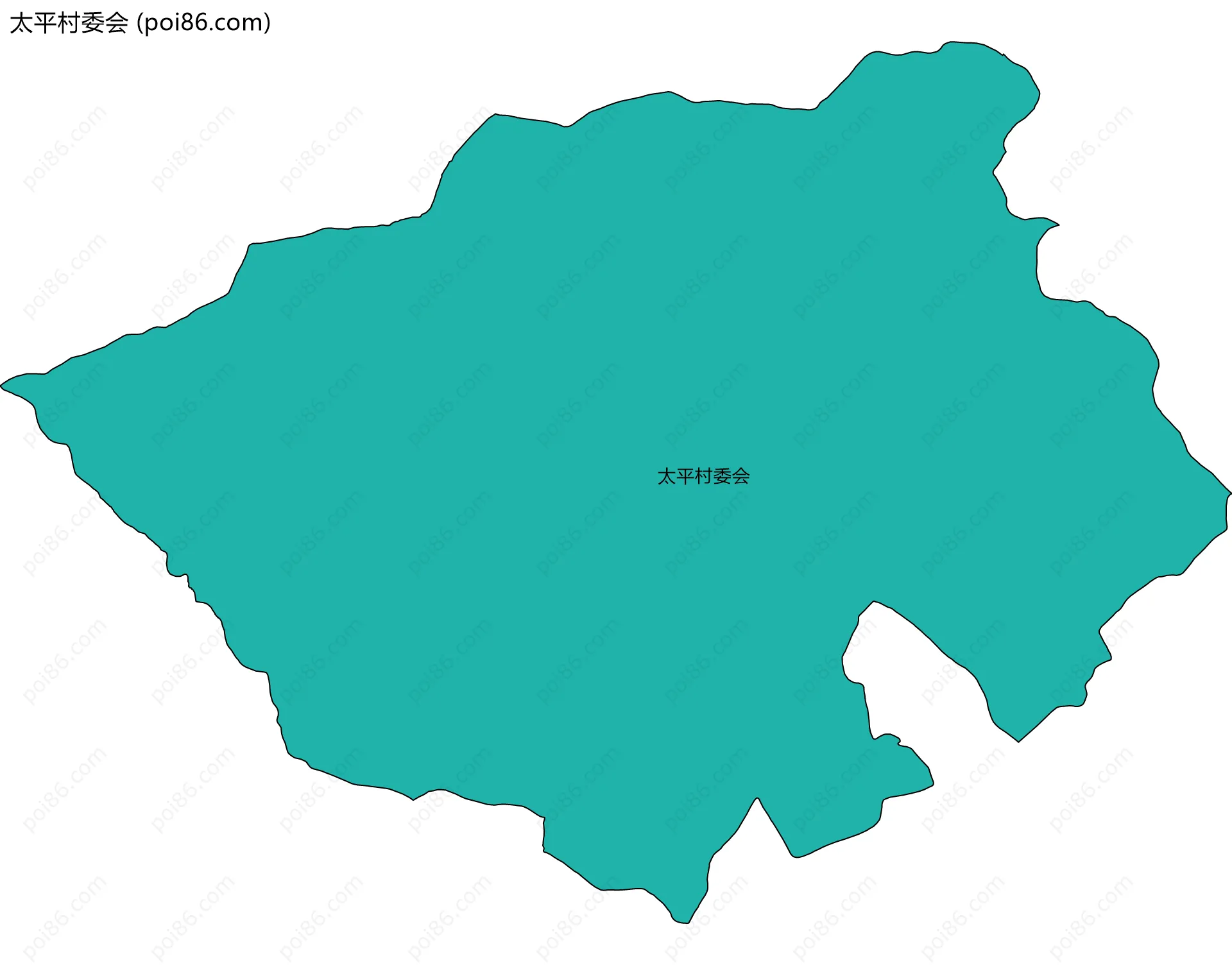 太平村委会边界地图