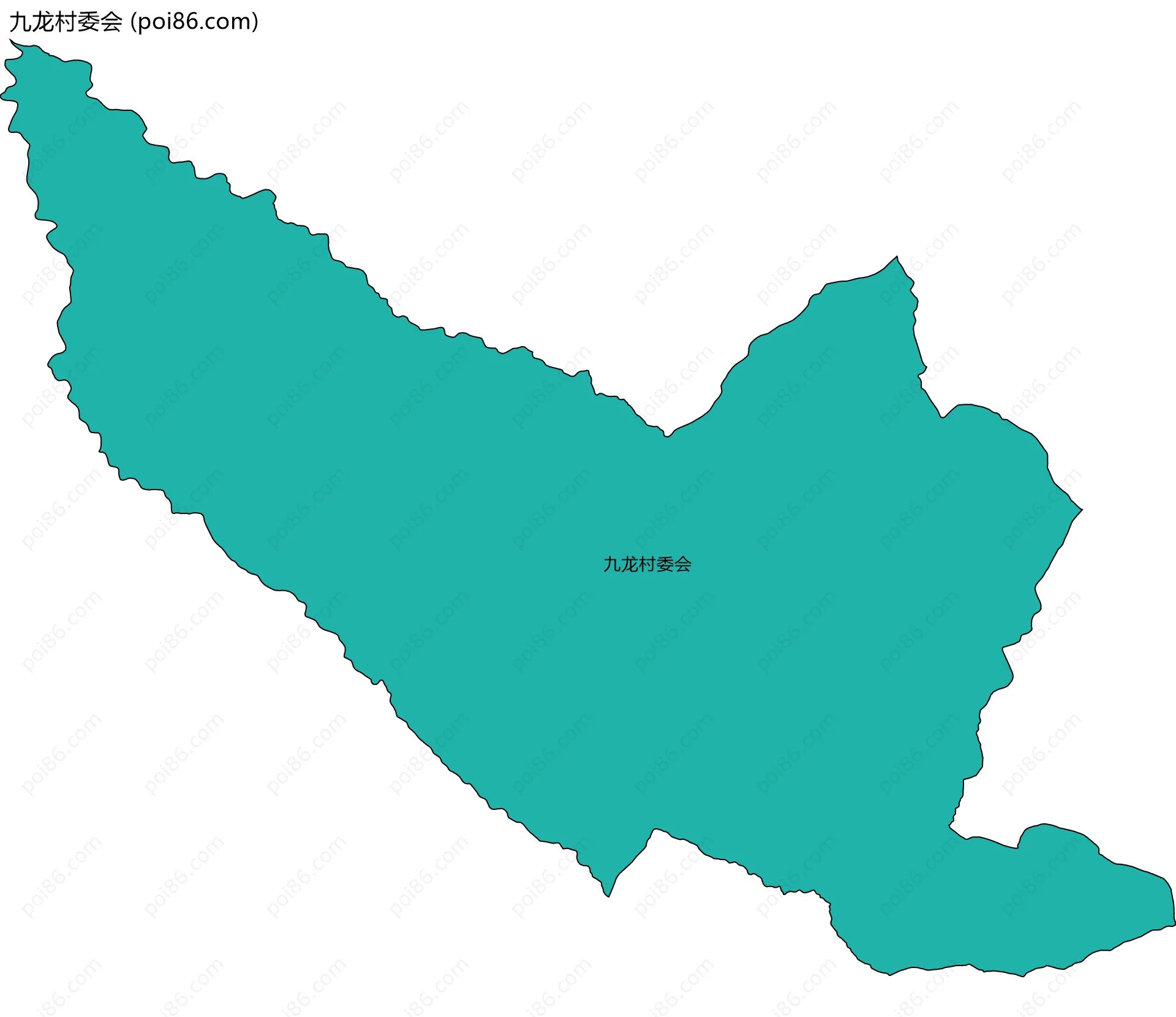 九龙村委会边界地图
