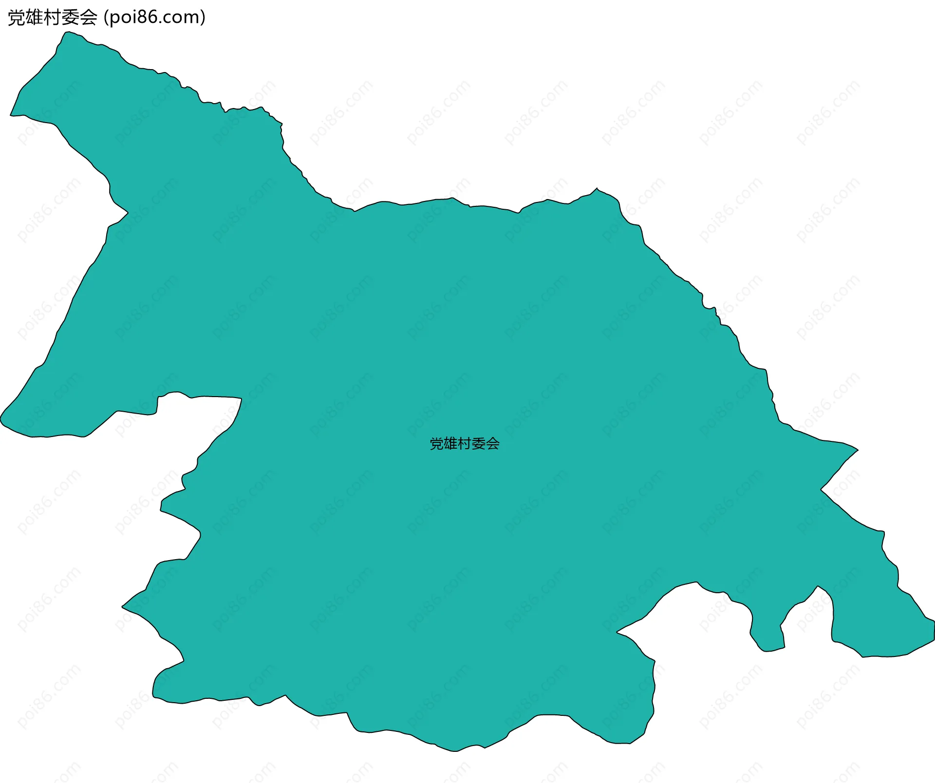 党雄村委会边界地图