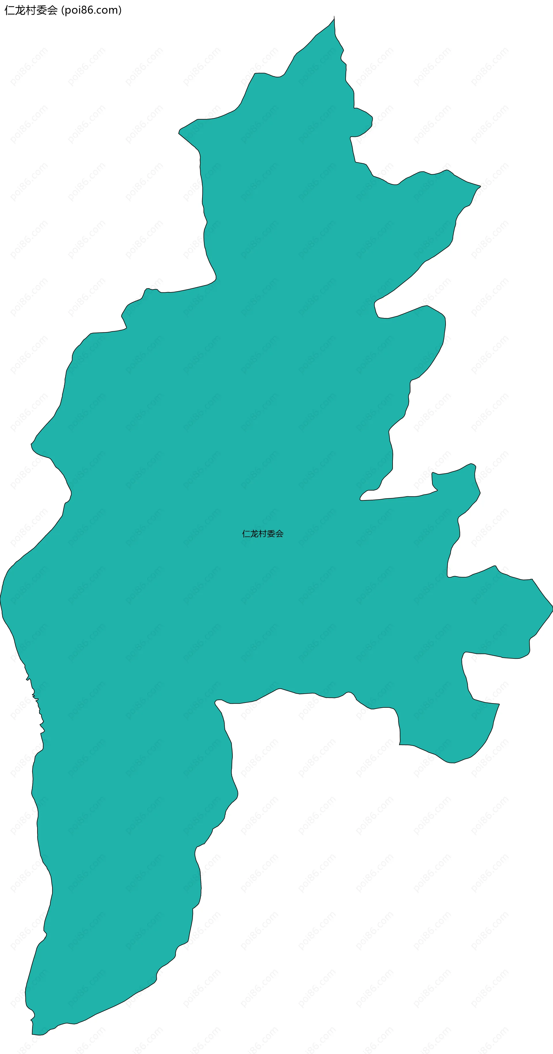 仁龙村委会边界地图