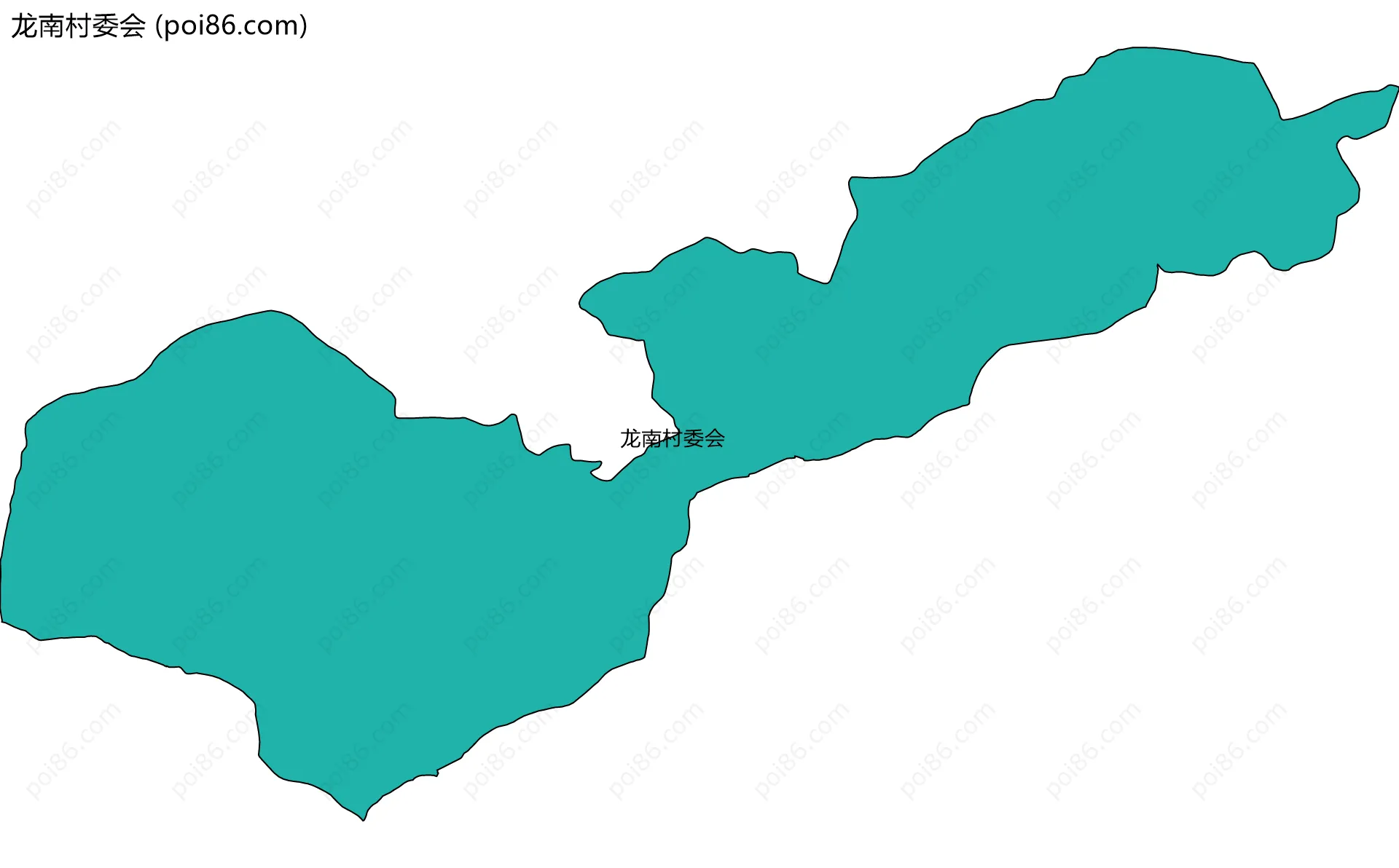龙南村委会边界地图