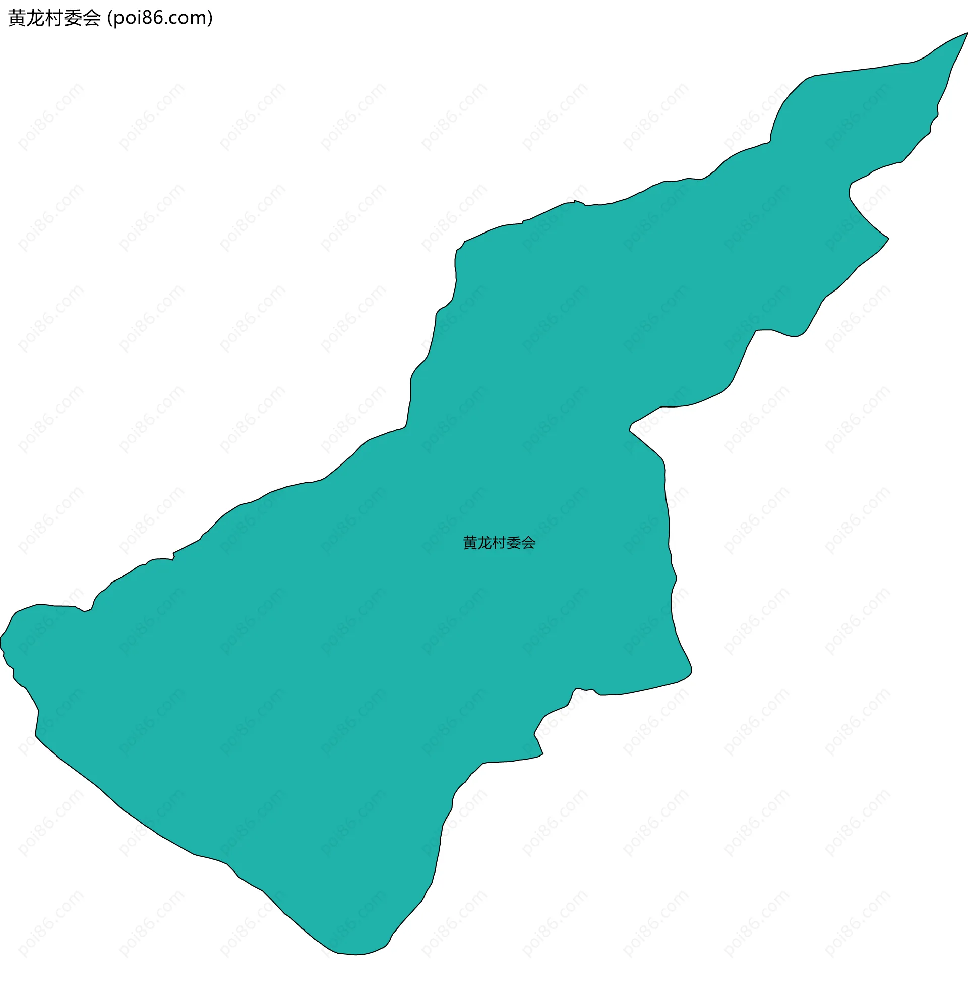 黄龙村委会边界地图