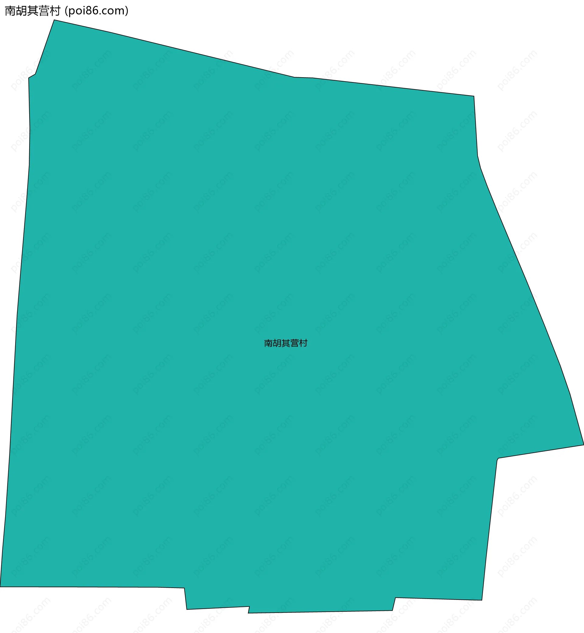 南胡其营村边界地图