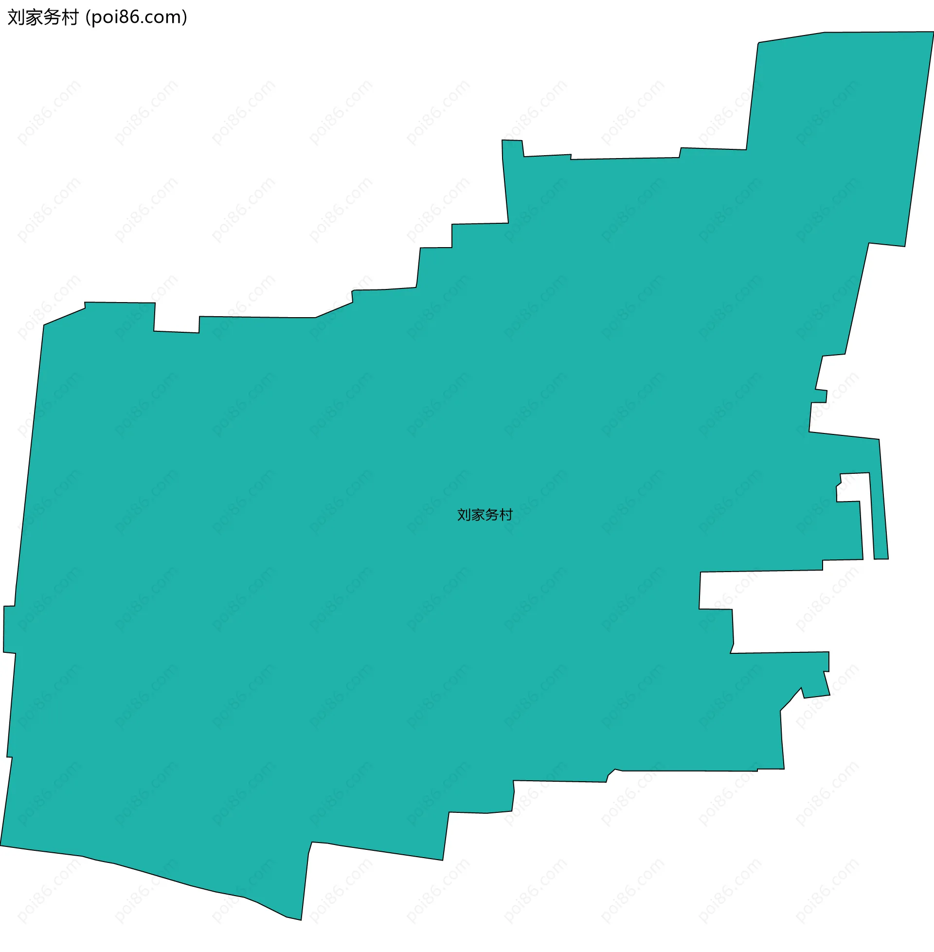 刘家务村边界地图