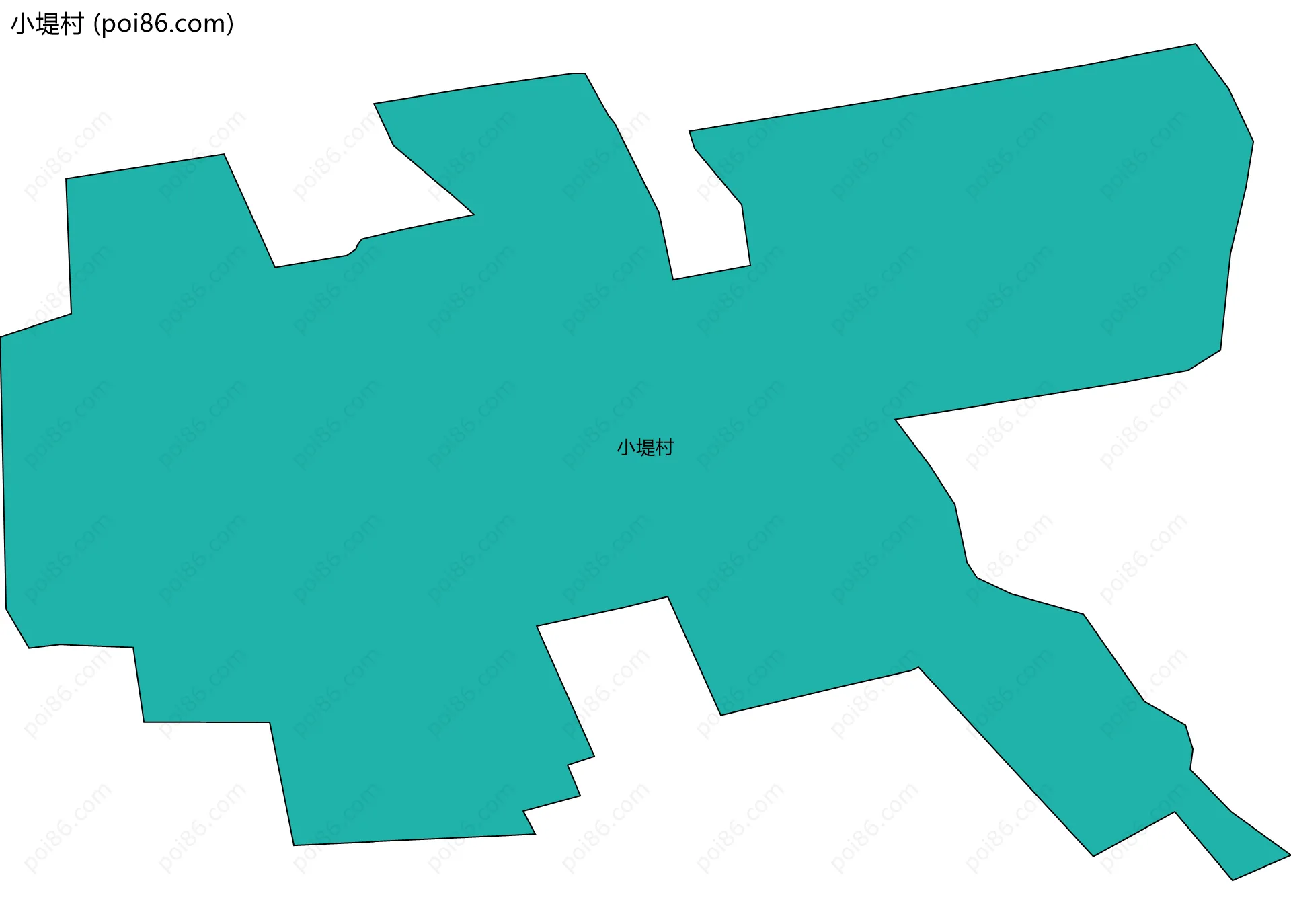 小堤村边界地图